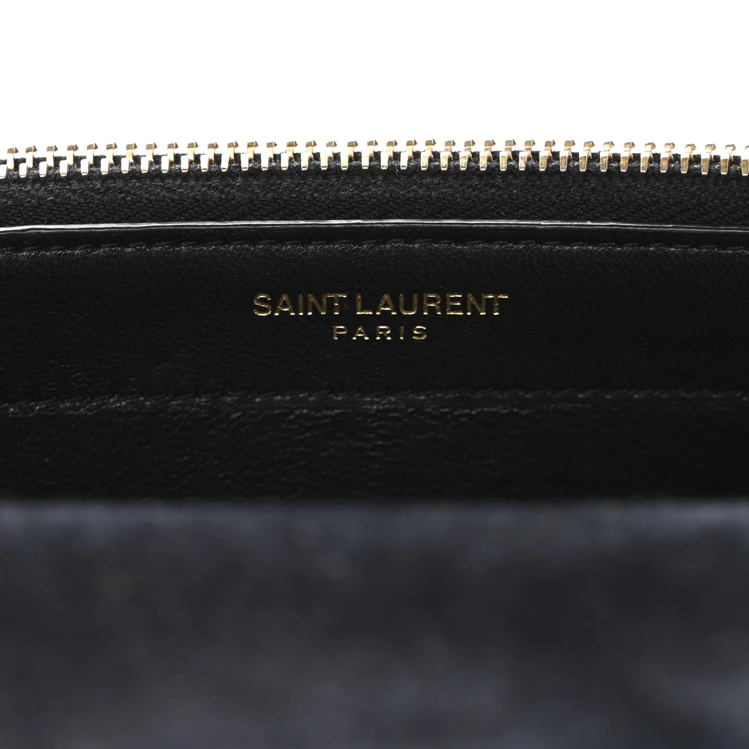 Metallic Goatskin Lambskin Classic Monogram Kate Tassel Chain Wallet Gold - Image 7