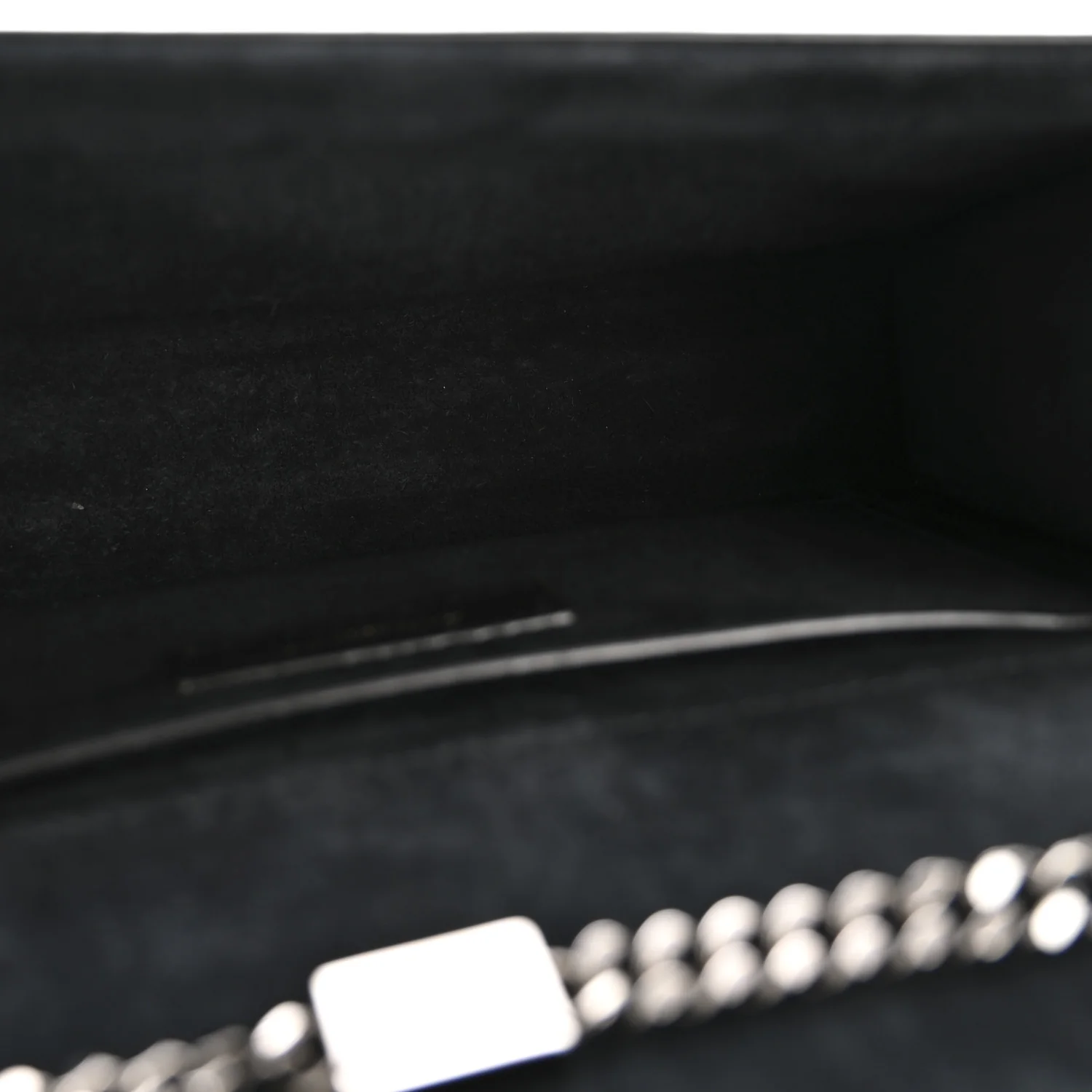 Metallic Grain De Poudre Medium Classic Monogram Kate Satchel Dark Lead - Image 5