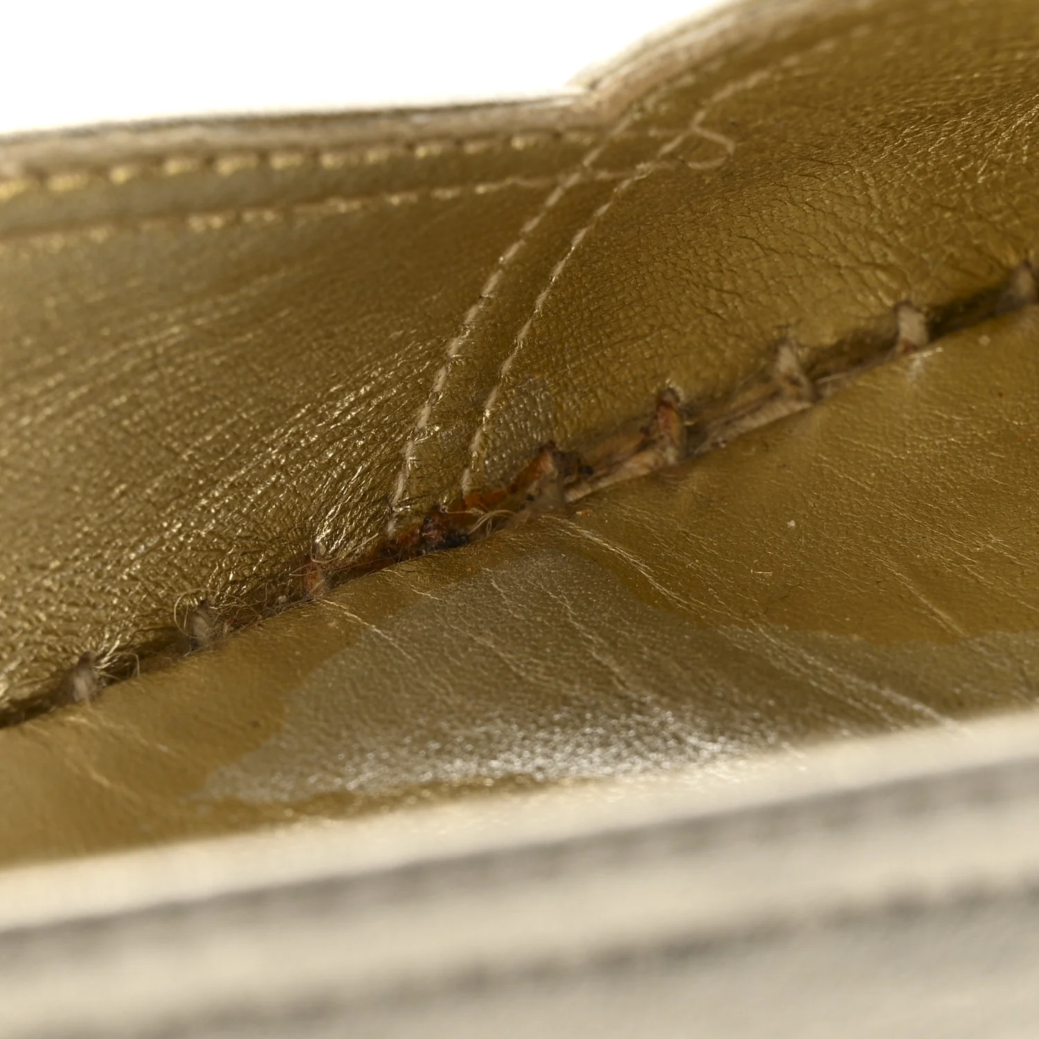 Metallic Lambskin Monogram Espadrilles 38 Platino - Image 13