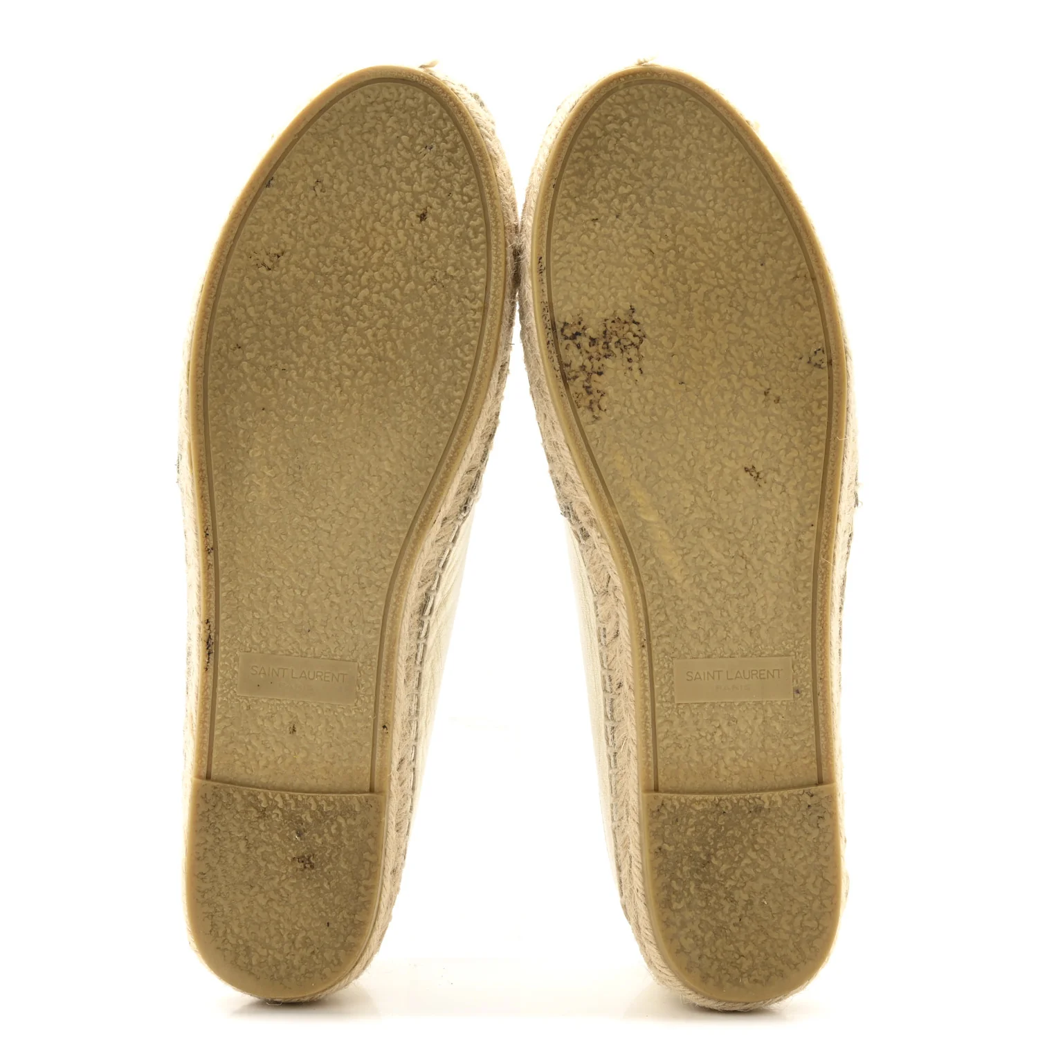 Metallic Lambskin Monogram Espadrilles 38 Platino - Image 6