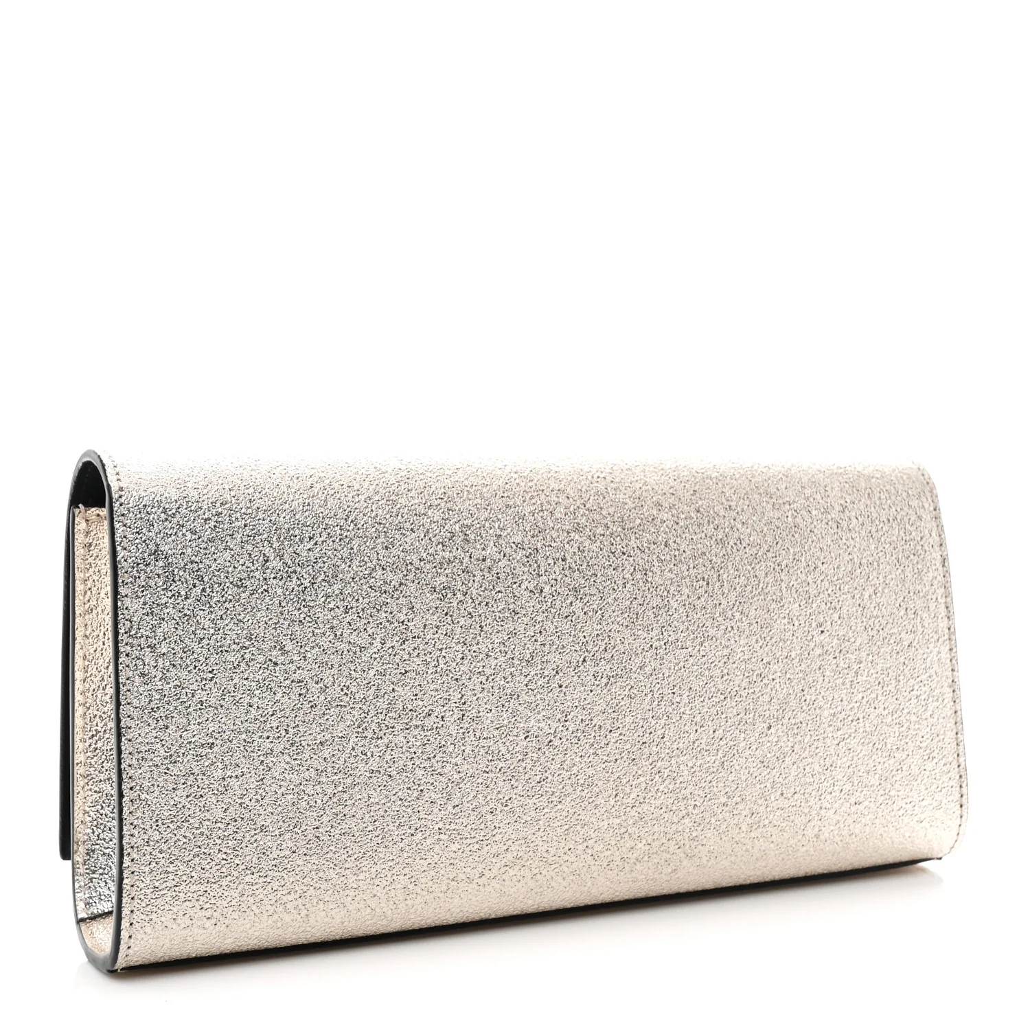Metallic Textured Calfskin Classic Monogram Cassandre Clutch Pale Gold - Image 3