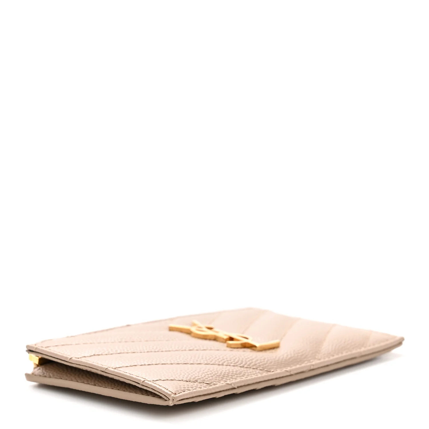 Monogram Grain de Poudre 5 Fragments Zip Pouch Card Holder Dark Beige - Image 4
