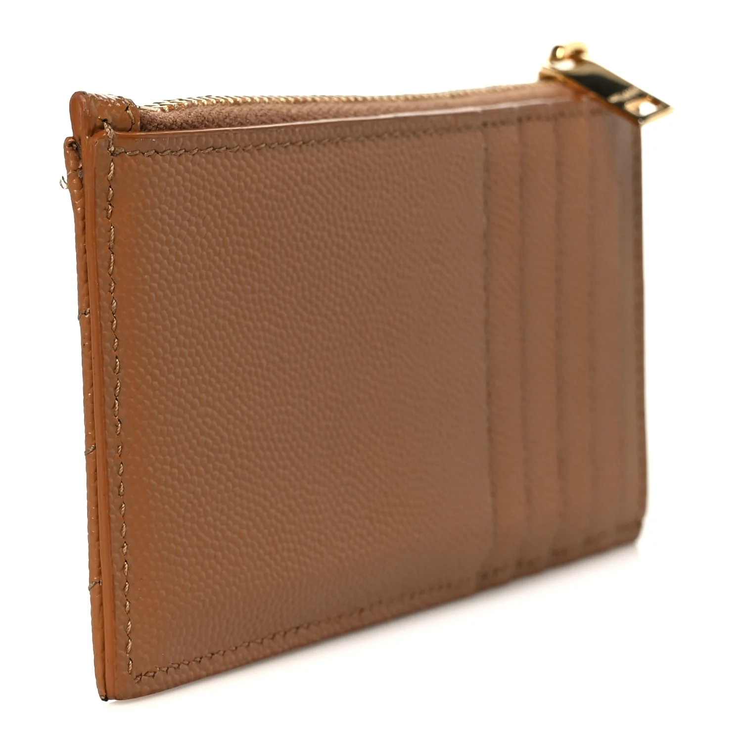 Monogram Grain de Poudre 5 Fragments Zip Pouch Card Holder Dark Natural - Image 3