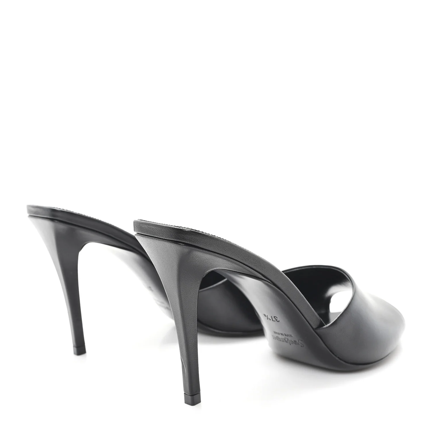 Nappa Goldie Mule Sandal 37.5 Black - Image 5