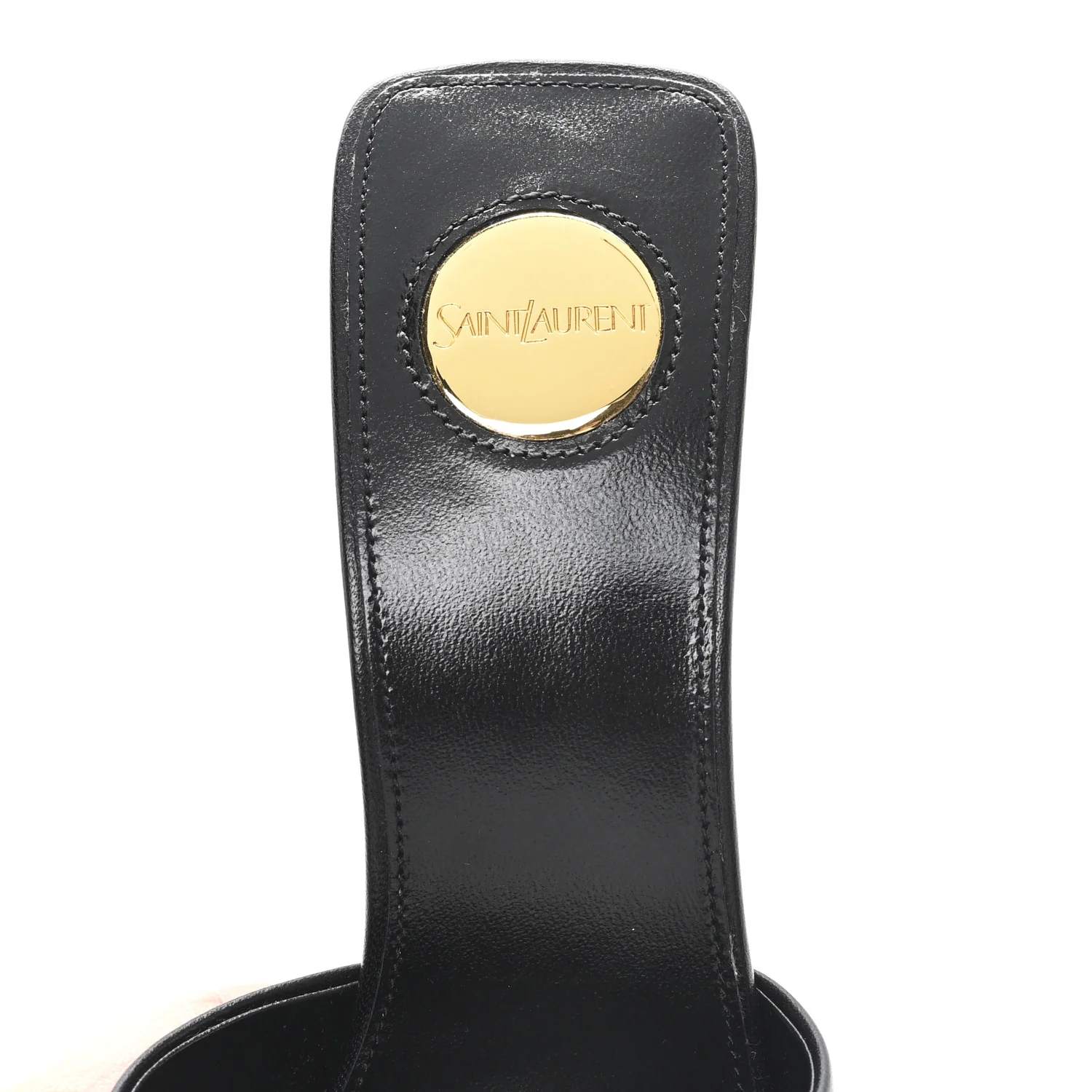 Nappa Goldie Mule Sandal 37.5 Black - Image 8