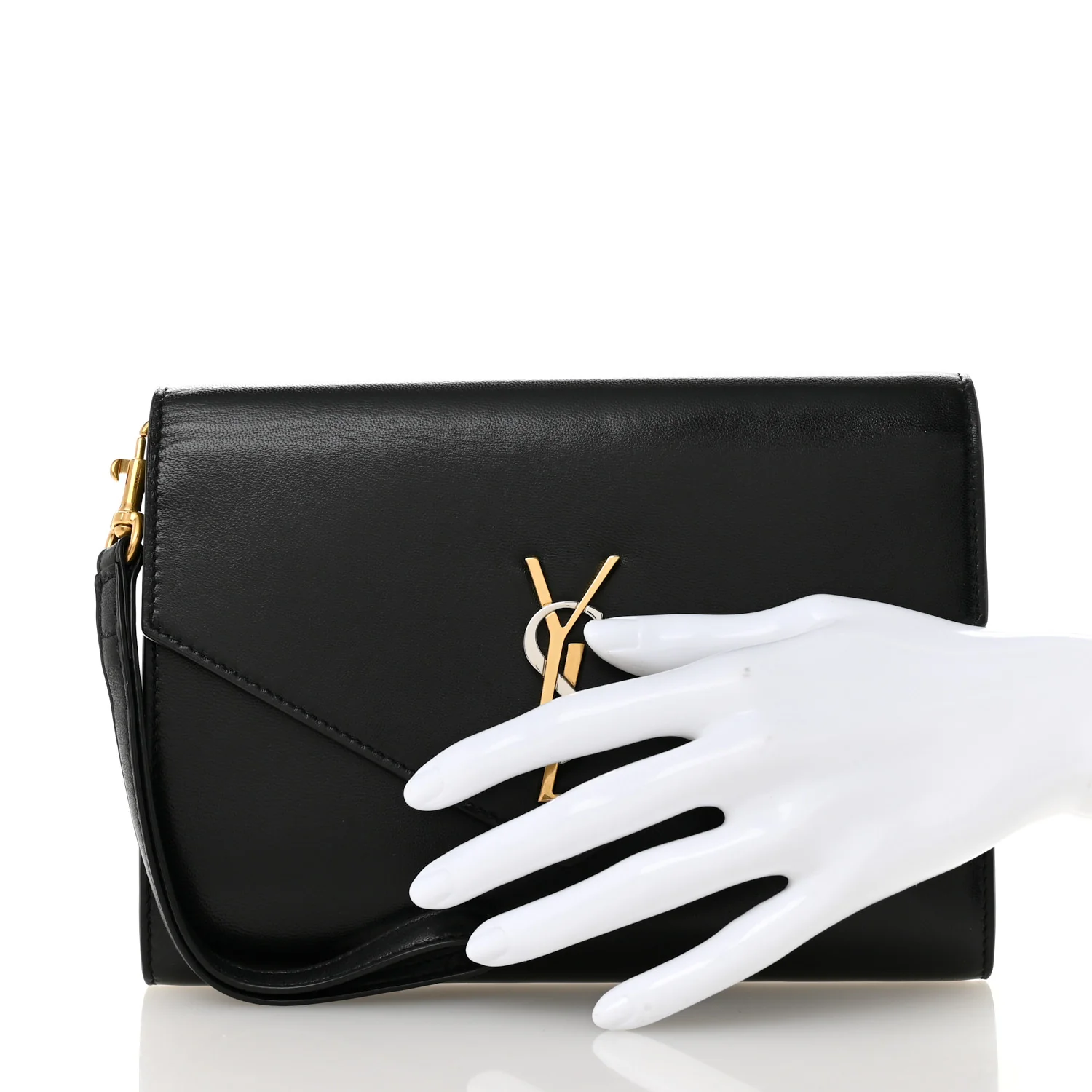 Nappa Monogram Cassandre Flap Pouch Black - Image 2