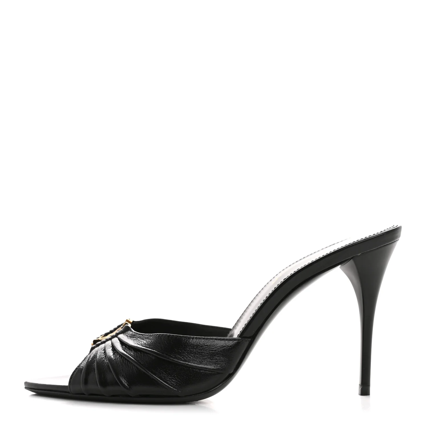Nappa Sugar Babylone 90 Mules 36.5 Black