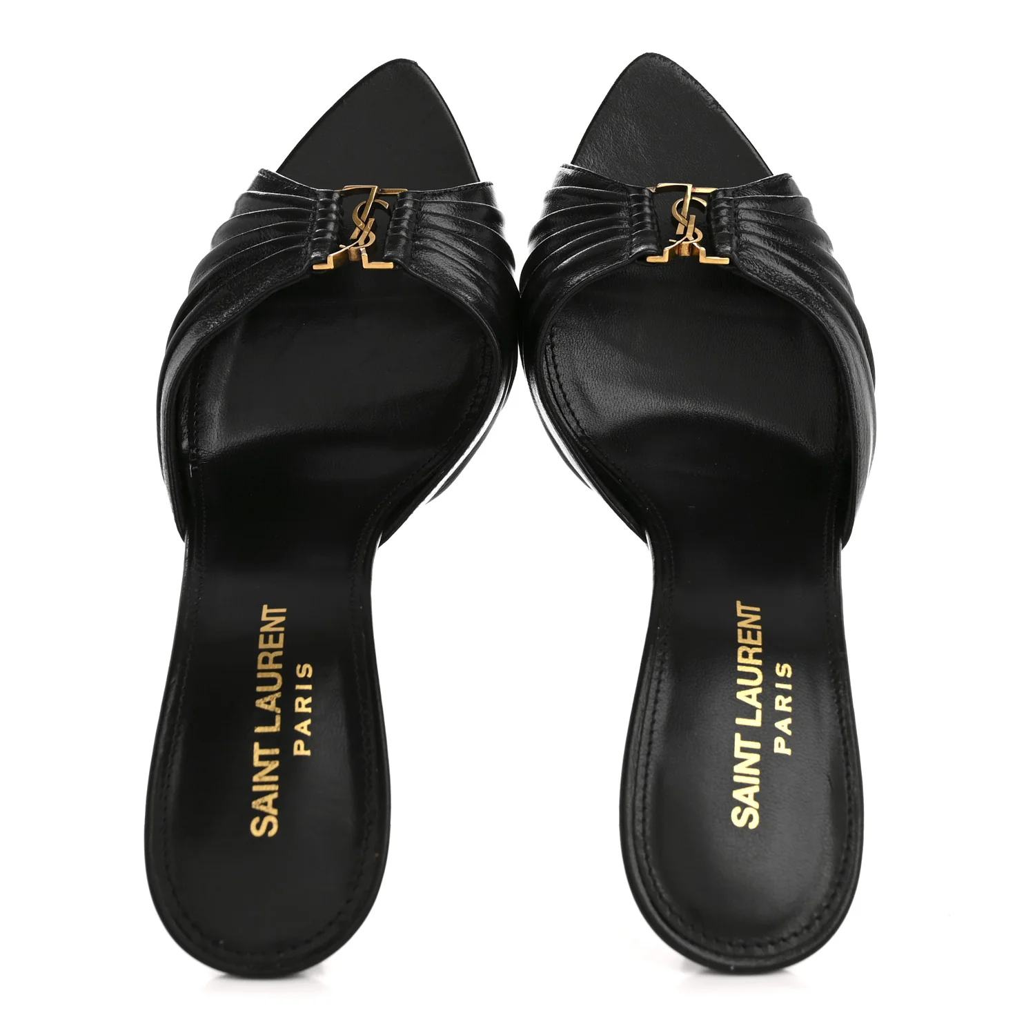 Nappa Sugar Babylone 90 Mules 36.5 Black - Image 2