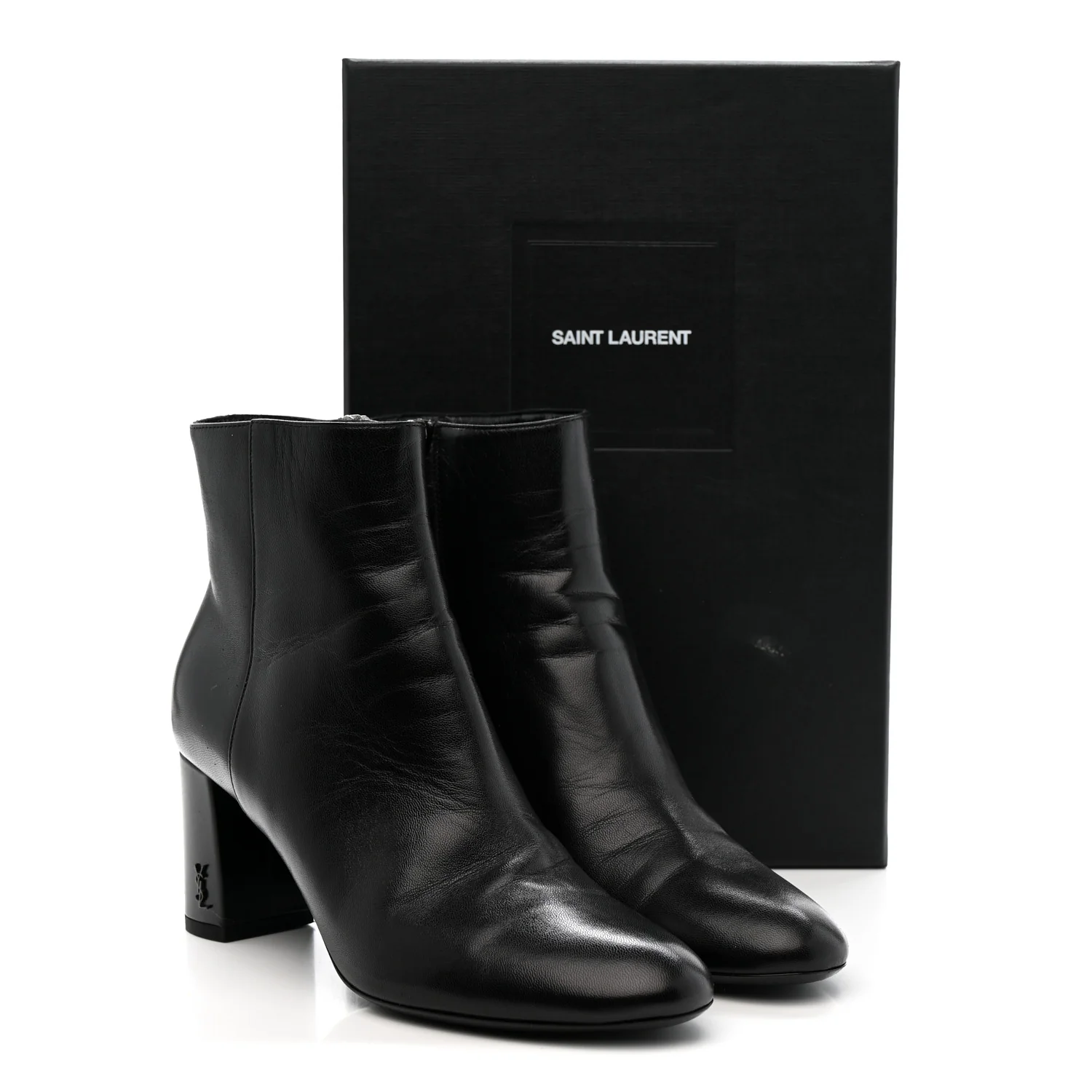 Nappa Vendome Loulou Ankle Zip Boot 36.5 Black - Image 11