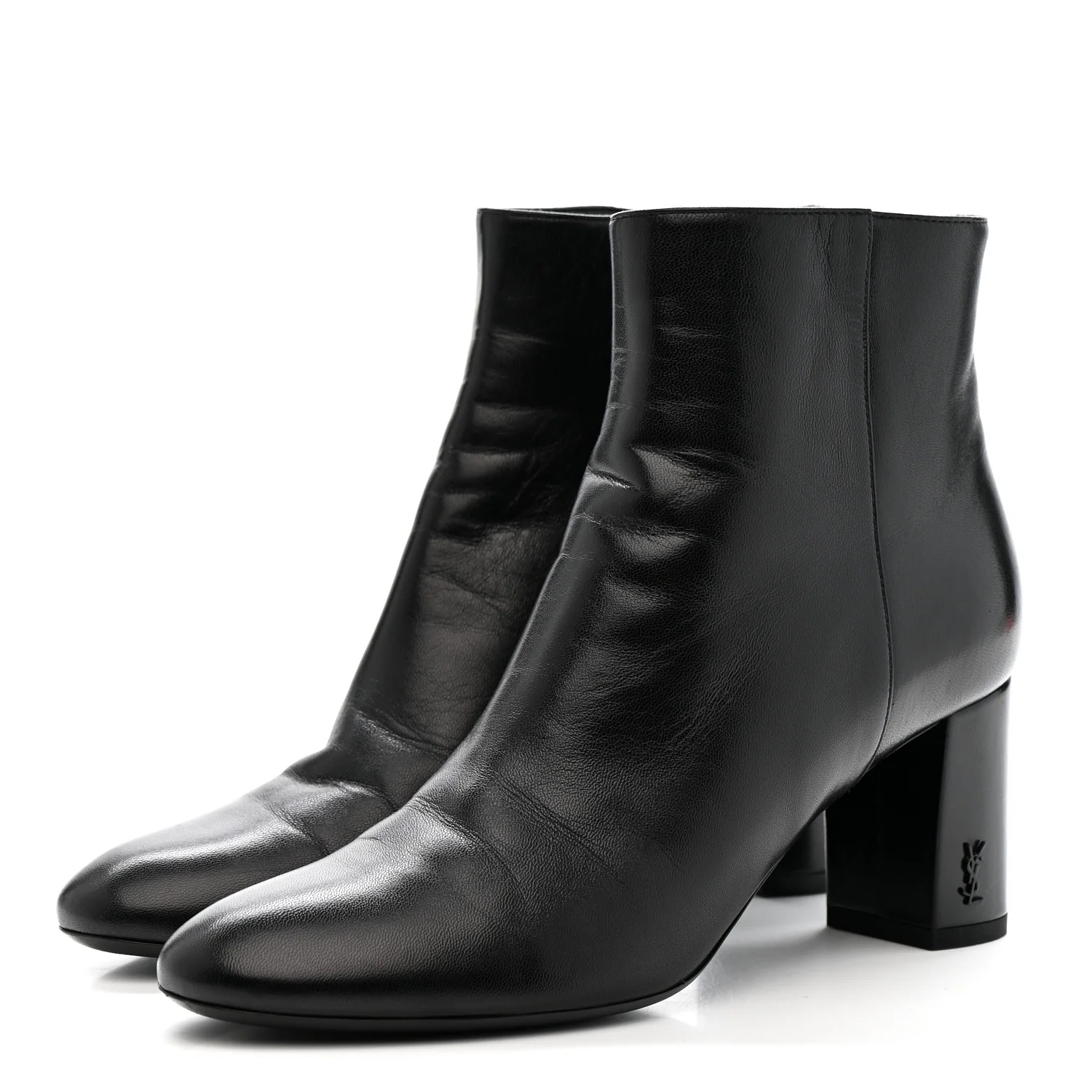 Nappa Vendome Loulou Ankle Zip Boot 36.5 Black - Image 3