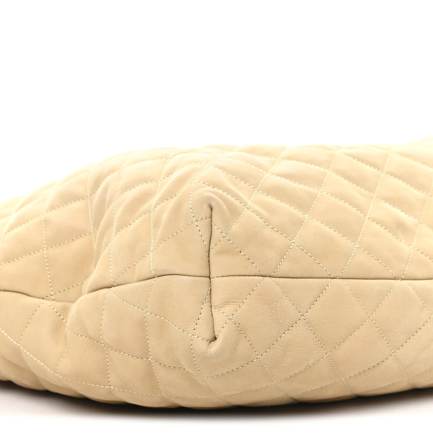 Nubuck Suede Quilted Maxi Icare Shopping Tote Safari Beige - Image 10