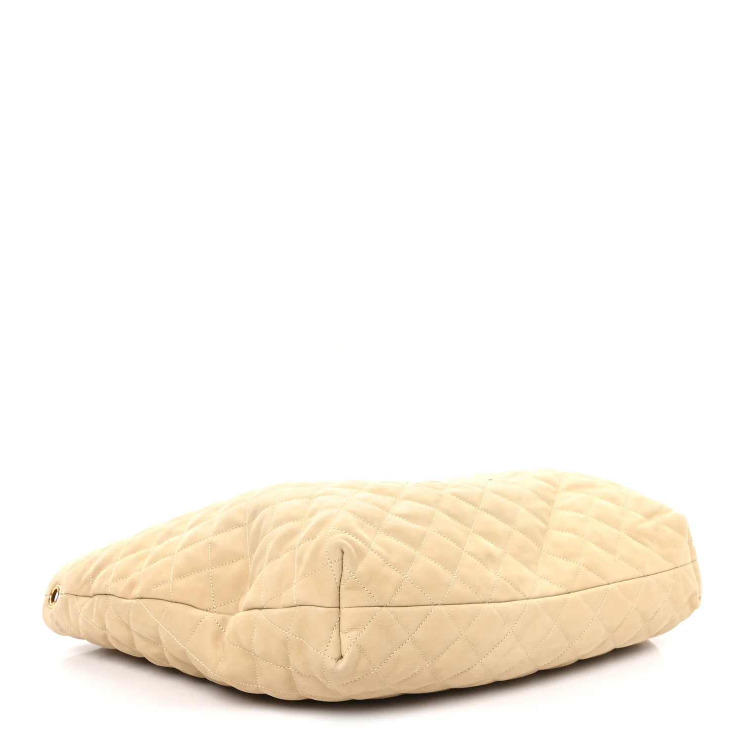 Nubuck Suede Quilted Maxi Icare Shopping Tote Safari Beige - Image 5