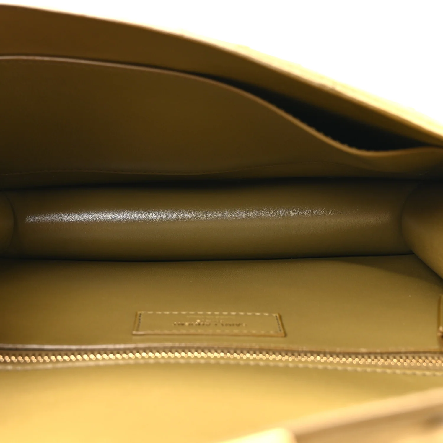 Ostrich Carre Satchel Green - Image 5
