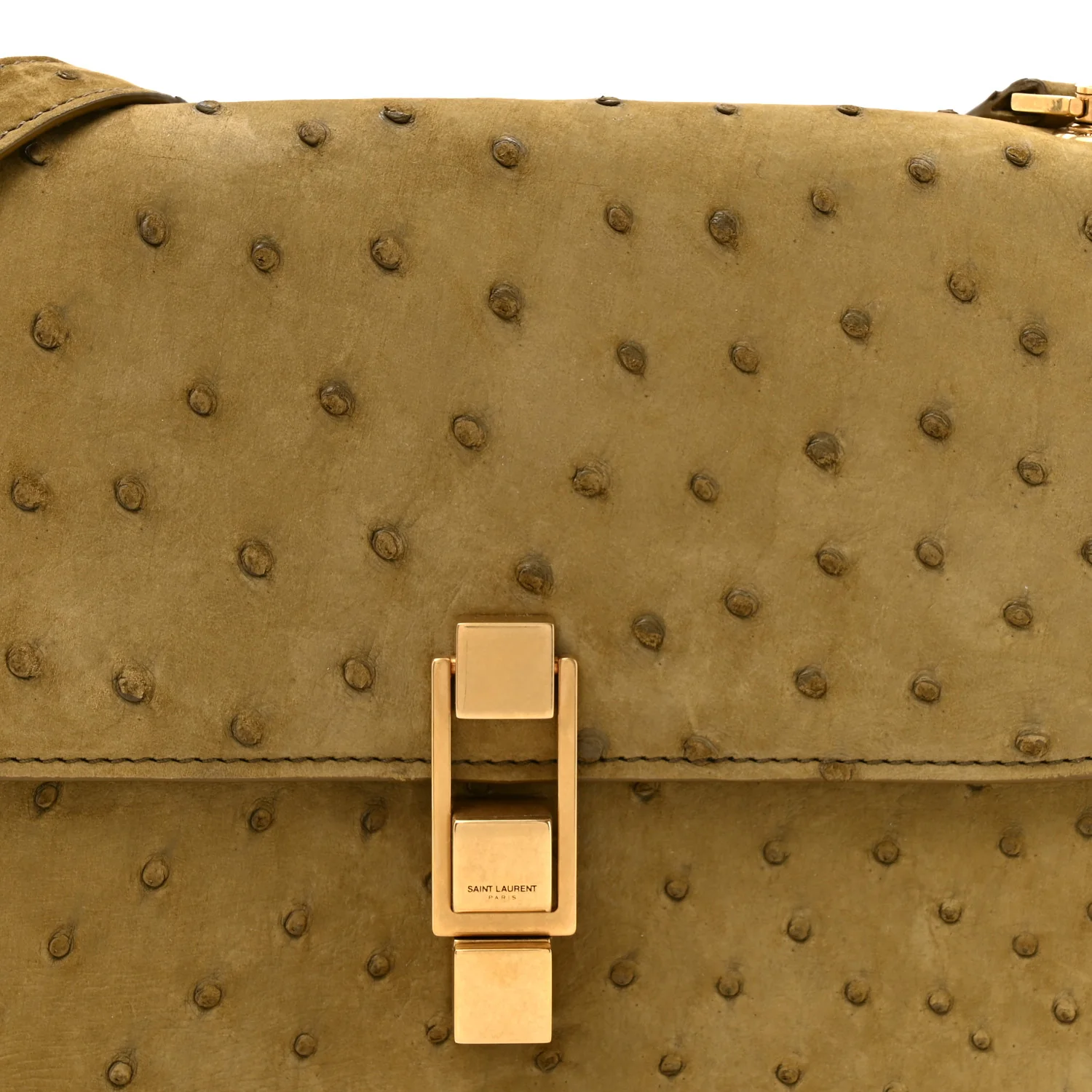 Ostrich Carre Satchel Green - Image 8