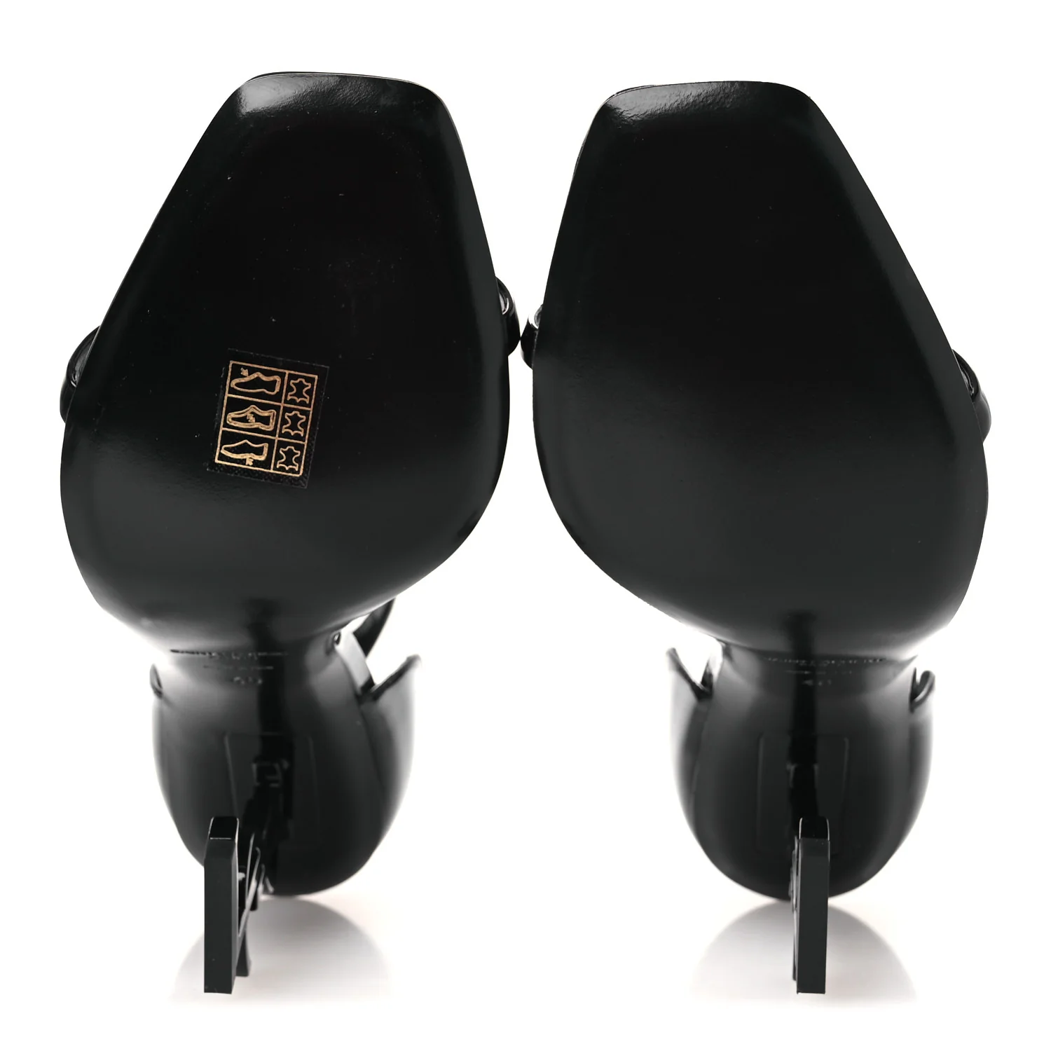 Patent Calfskin Opyum 110 Sandals 40 Black - Image 7