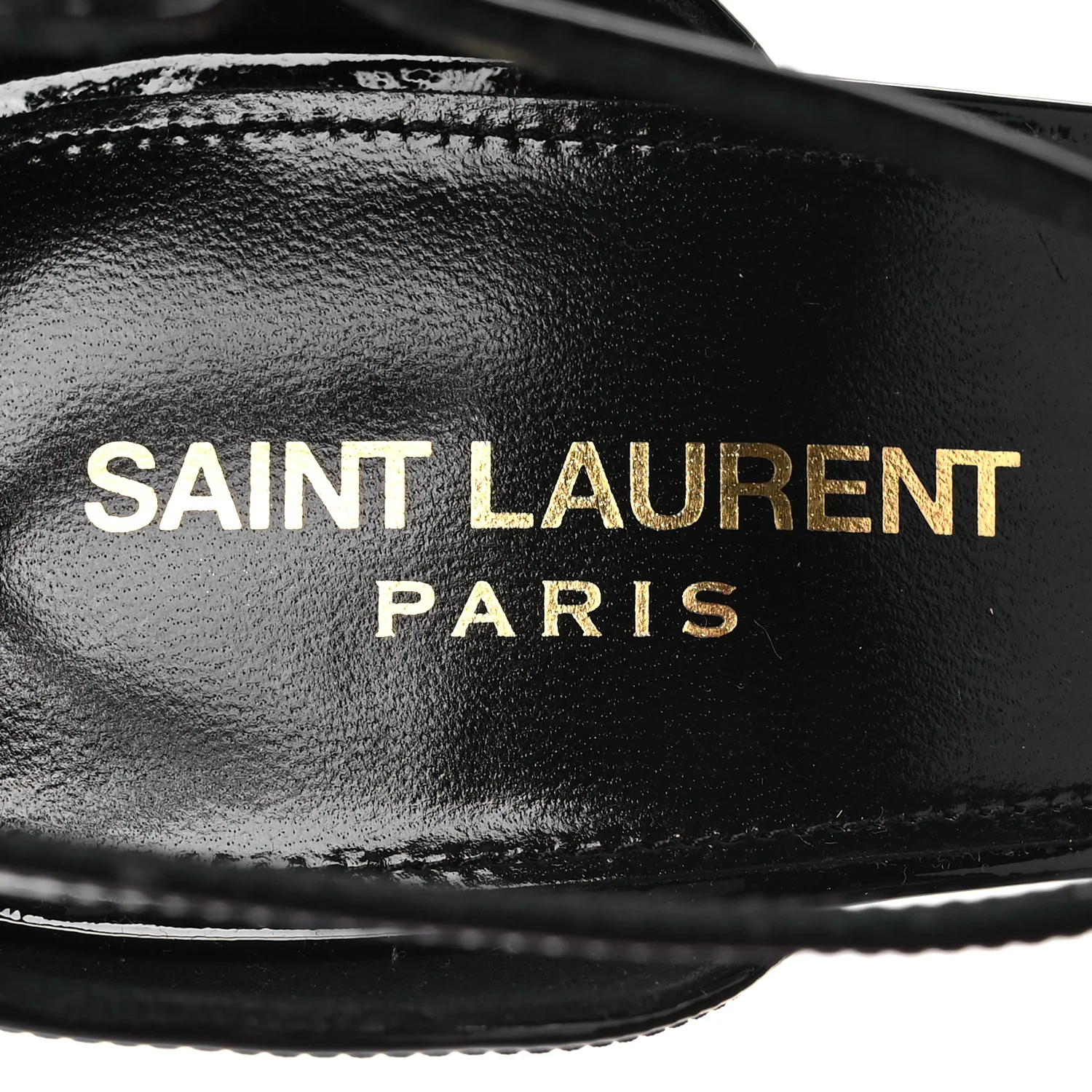 Patent Calfskin Opyum 110 Sandals 40 Black - Image 8