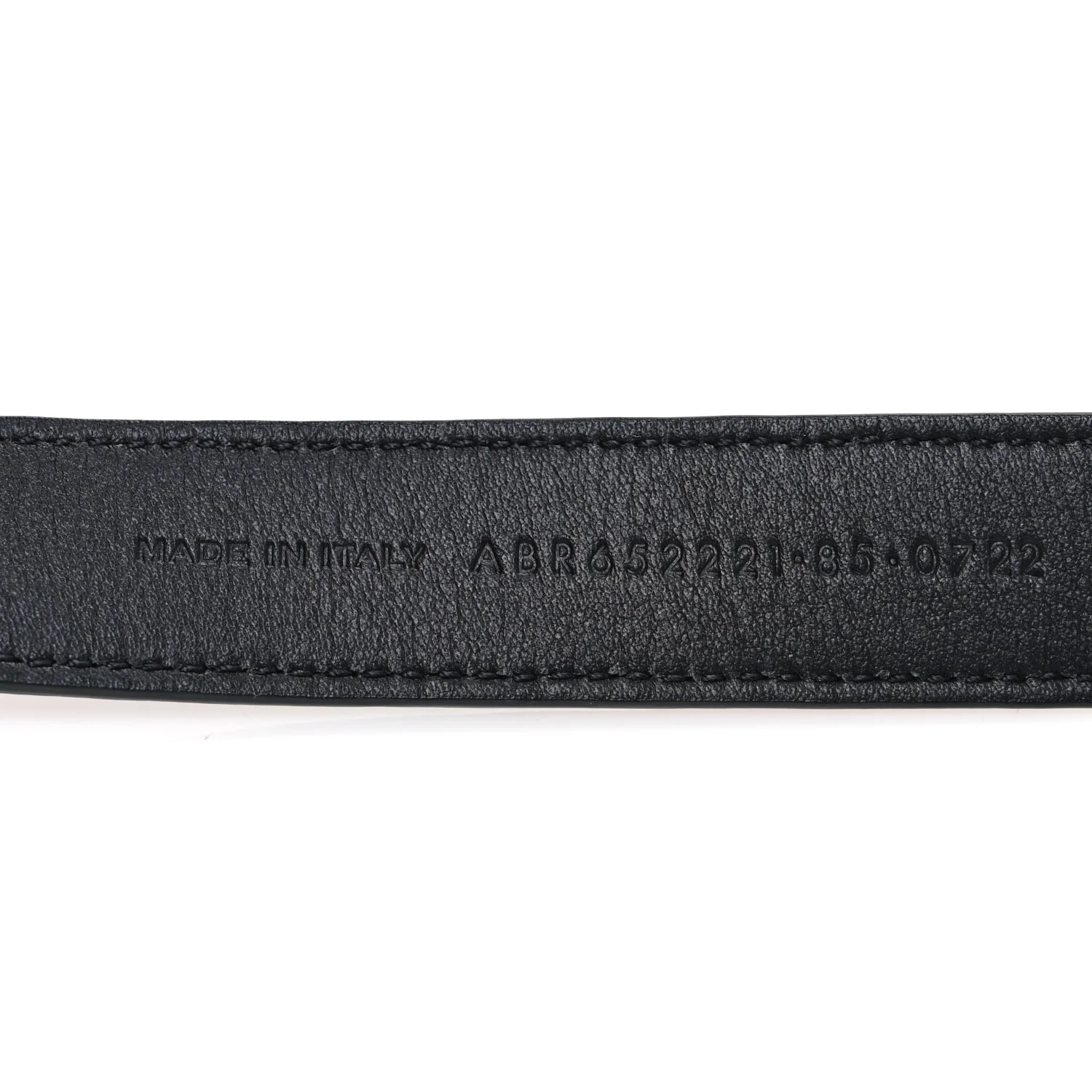 Patent Calfskin Snakeskin Embossed 20mm Cintura Belt 85 34 Black - Image 6