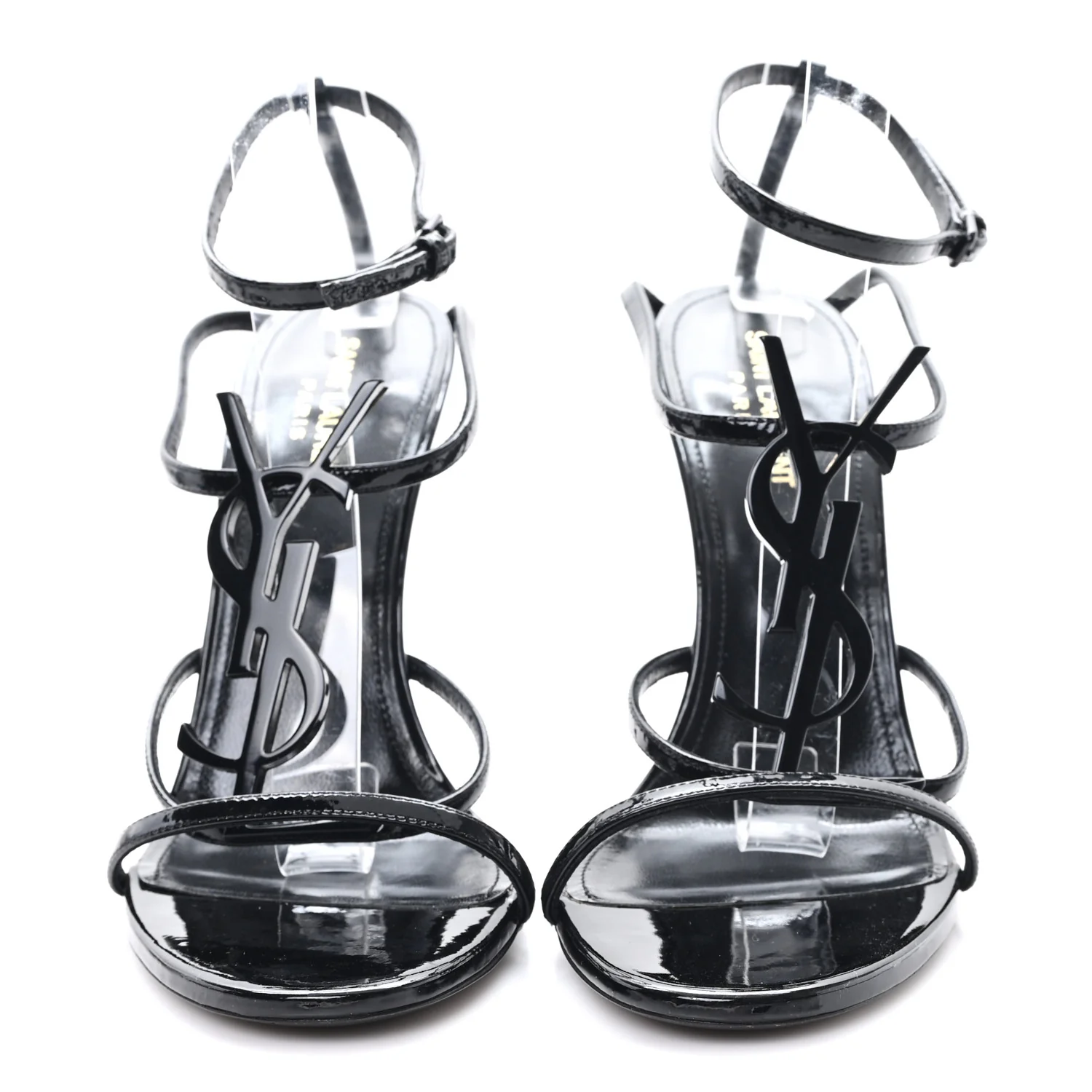 Patent Cassandra 100 Ankle Strap Sandals 40 Black - Image 3