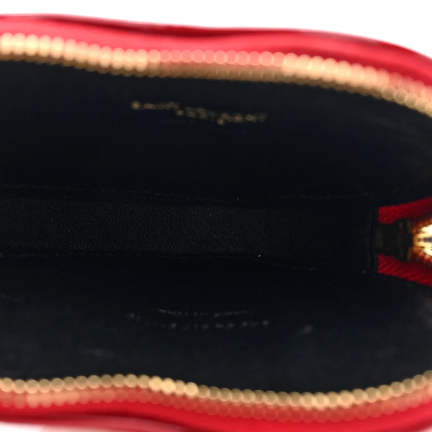 Patent Crocodile Embossed Monogram Heart Key Pouch Rouge Eros - Image 5