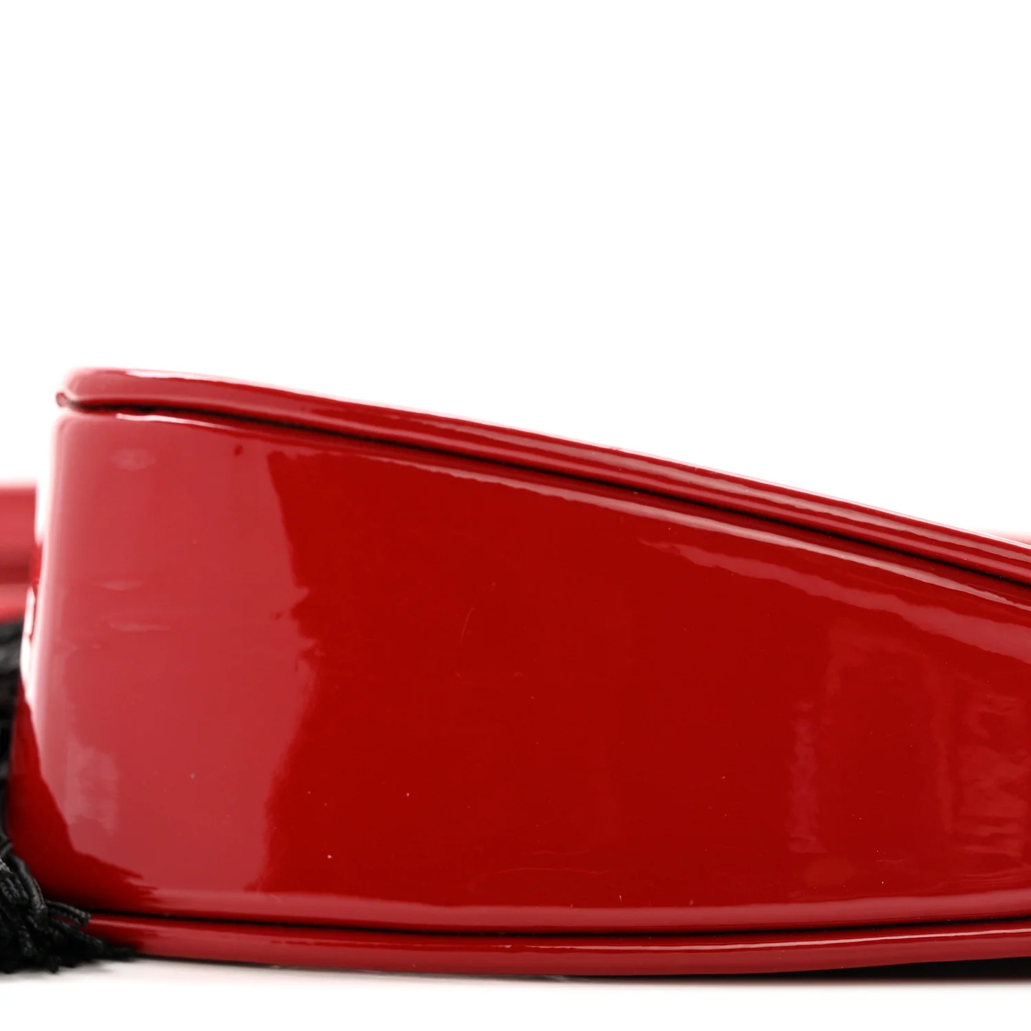 Patent Heart Monogram Crossbody Red - Image 10