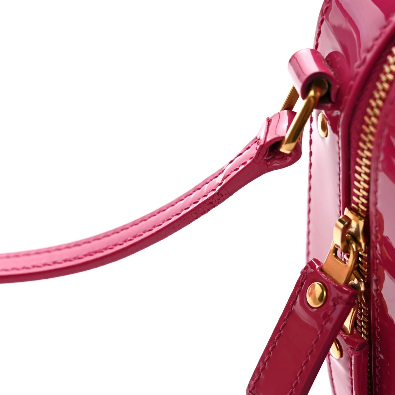 Patent Matelasse Monogram Toy Vicky Camera Bag Freesia - Image 13