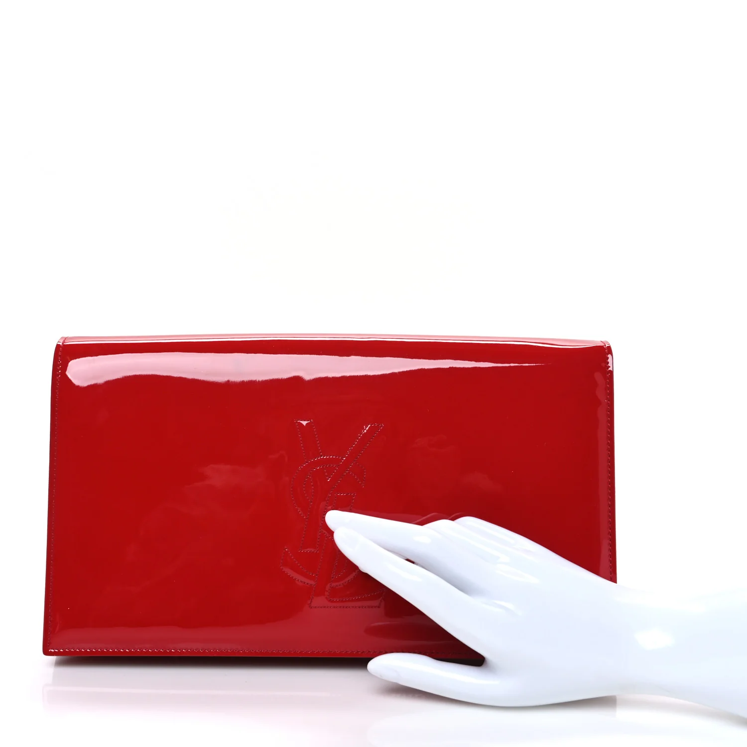 Patent Monogram Large Belle De Jour Clutch Red - Image 2