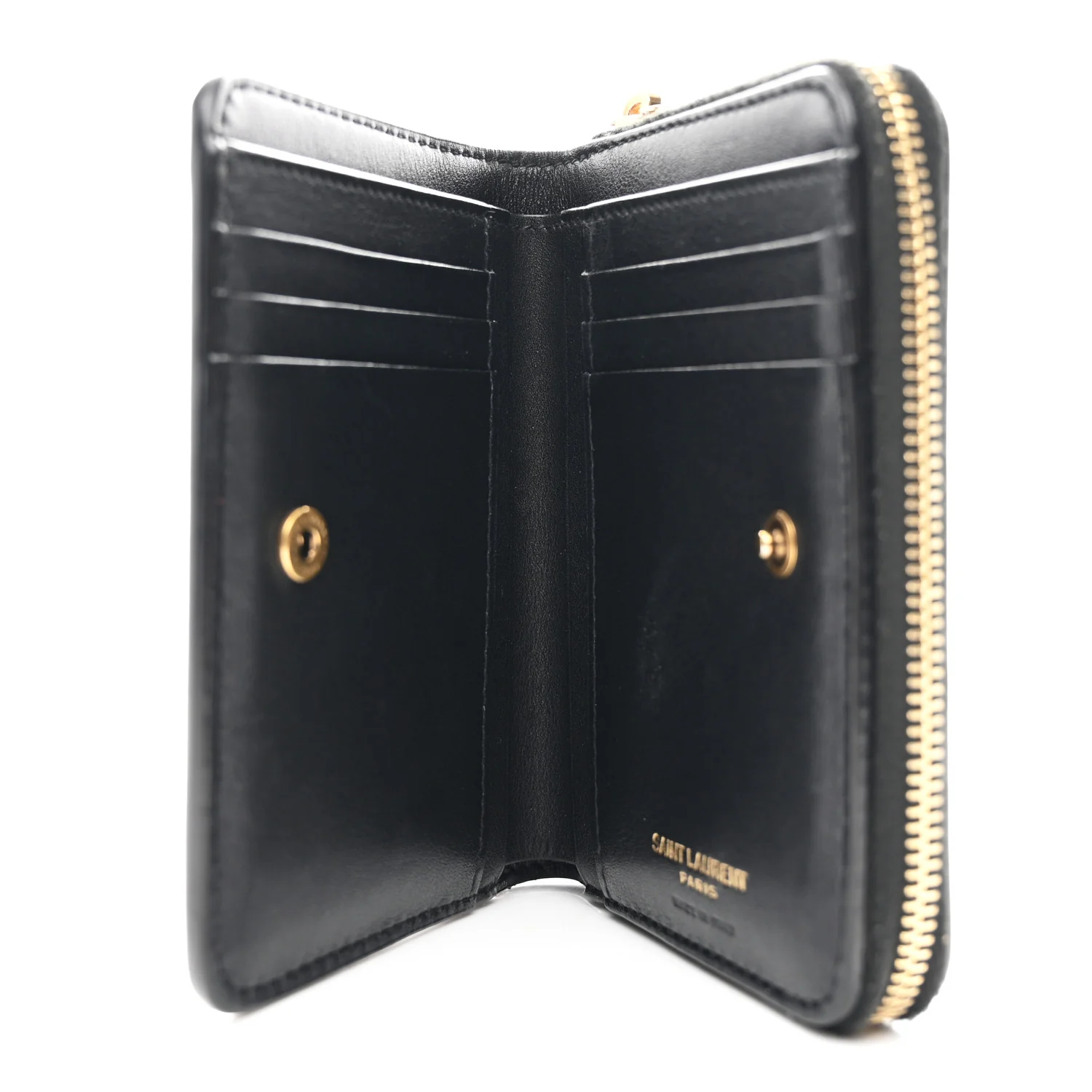 Patent Tartarugato Monogram Compact Wallet Brown - Image 6