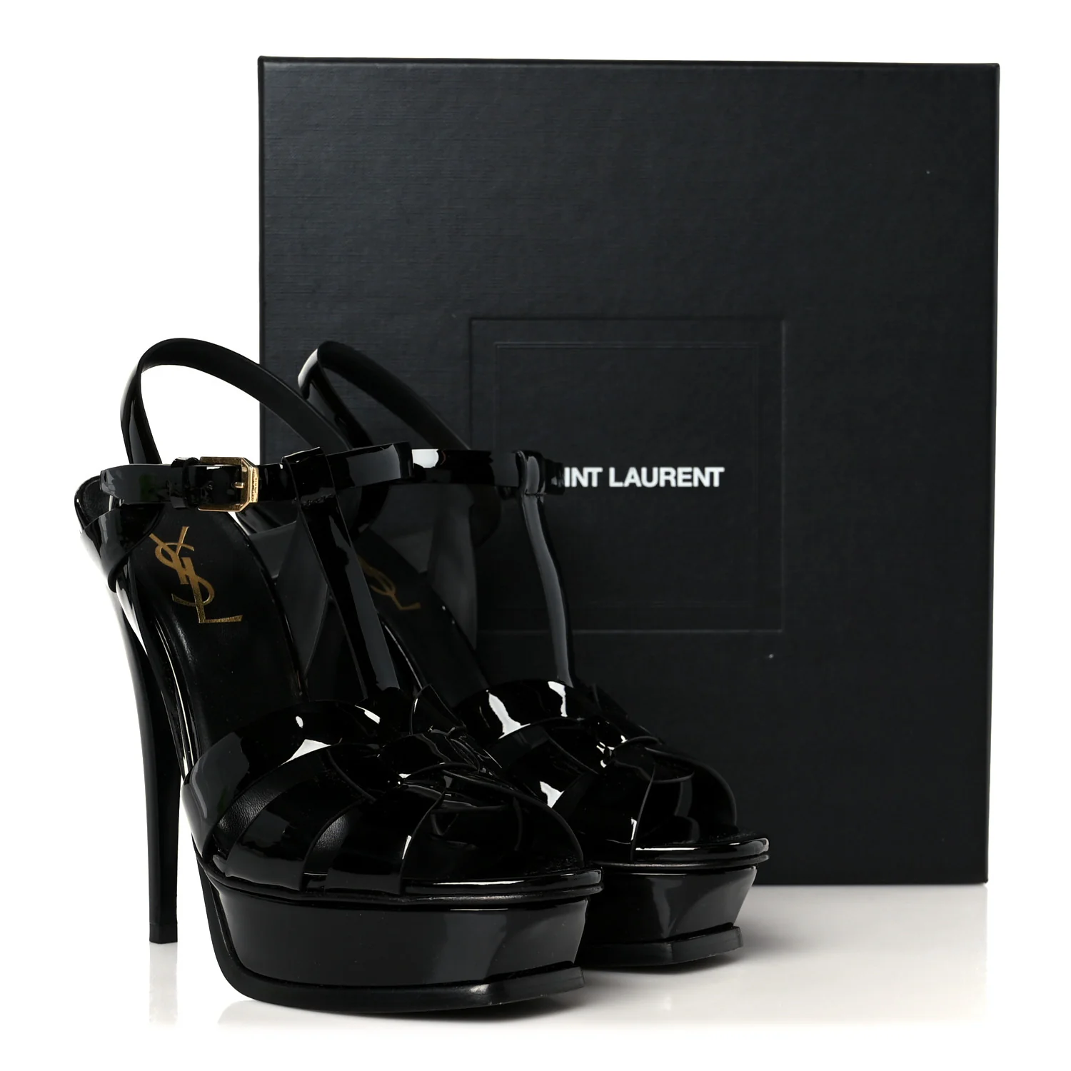 Patent Tribute 105 Platform Sandals 38 Black - Image 10