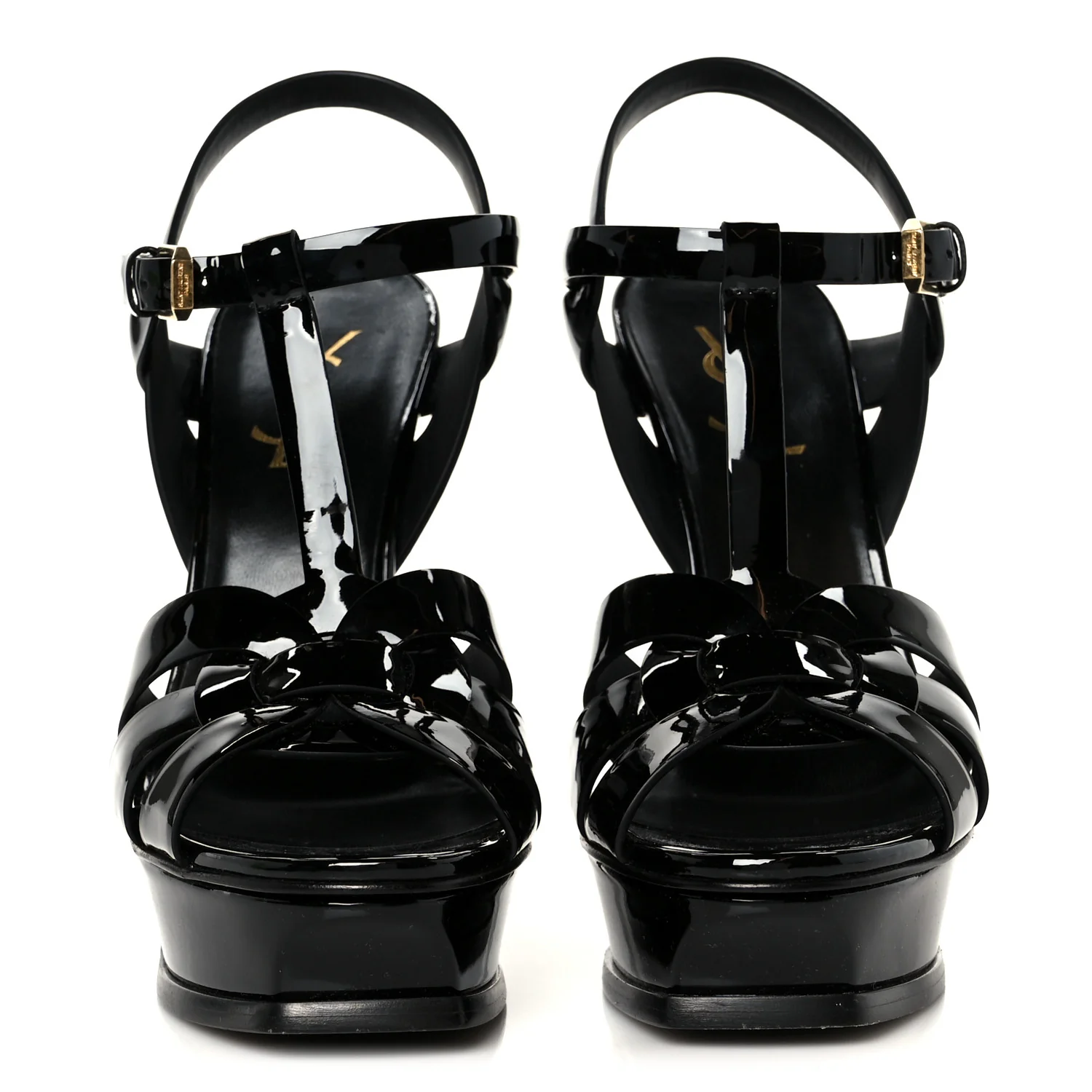 Patent Tribute 105 Platform Sandals 38 Black - Image 4