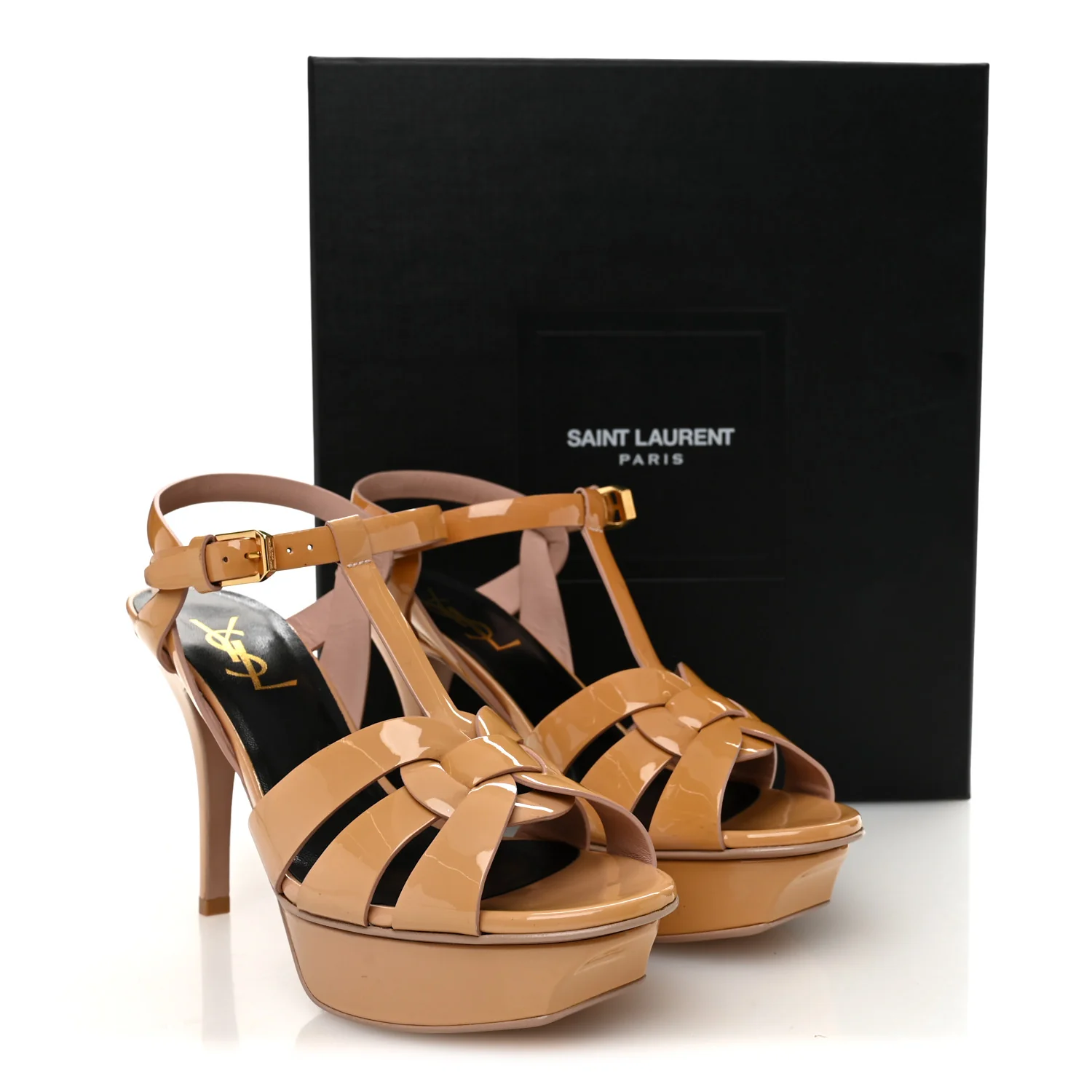 Patent Tribute 75 Platform Sandals 36.5 Pale Pink - Image 10