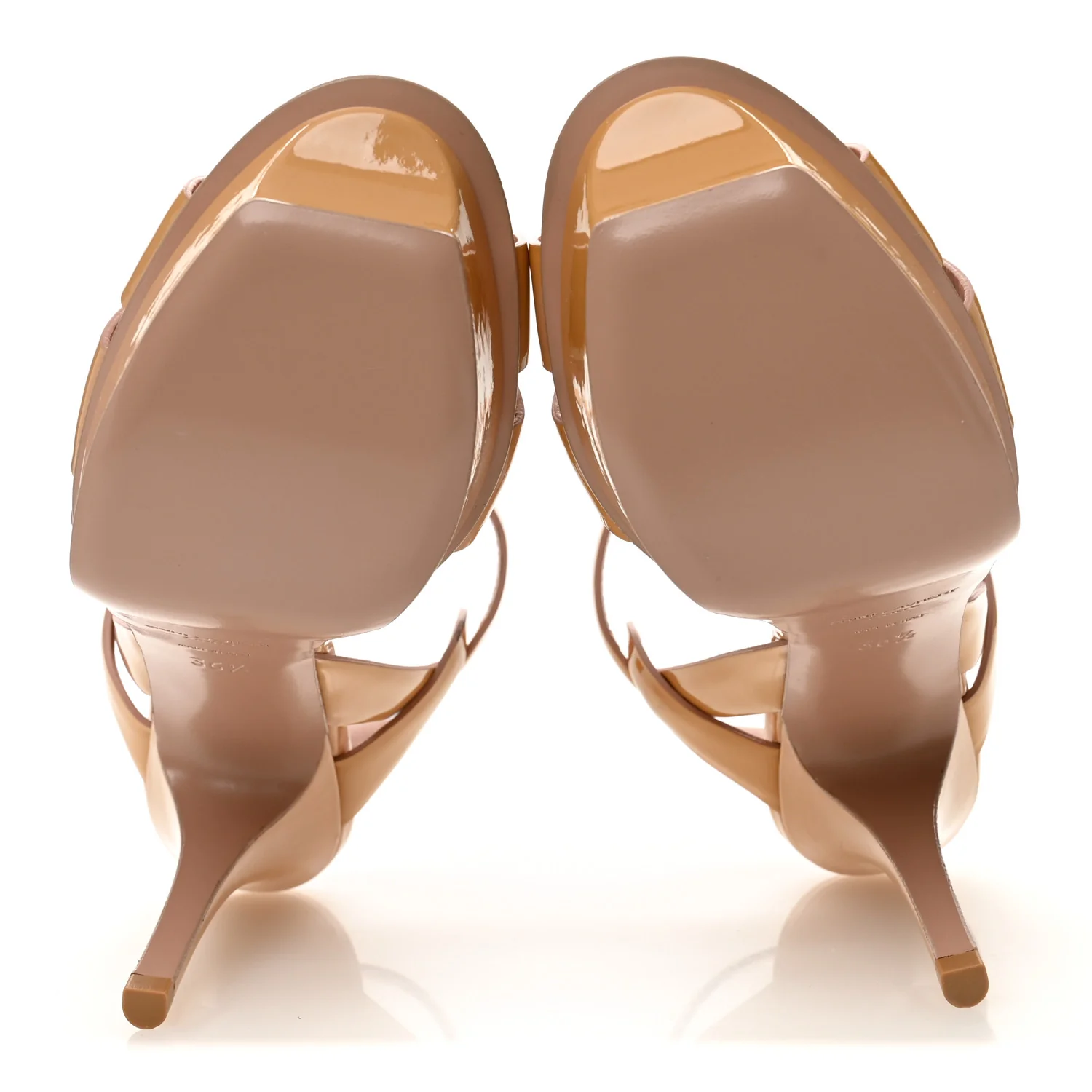 Patent Tribute 75 Platform Sandals 36.5 Pale Pink - Image 6