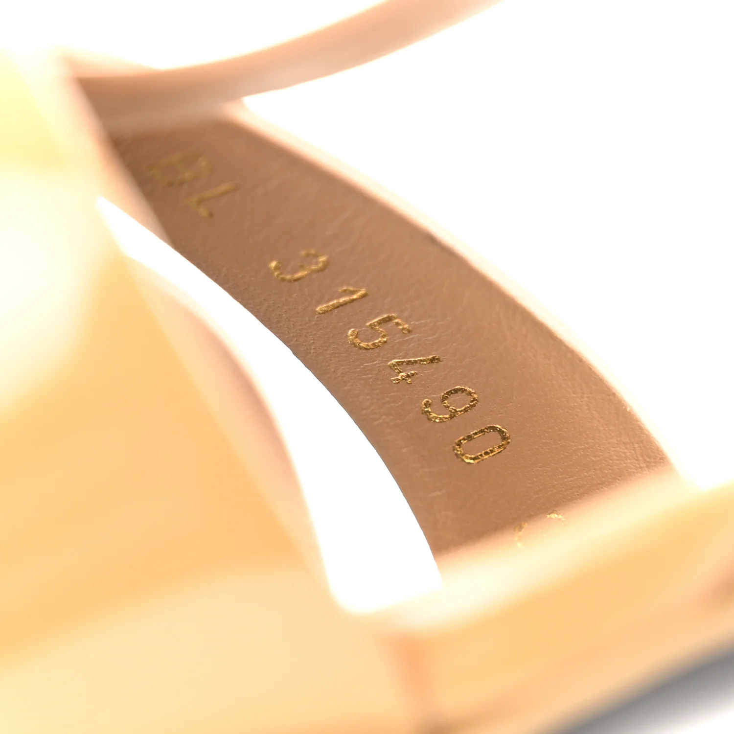 Patent Tribute 75 Platform Sandals 38 Nude Powder - Image 9