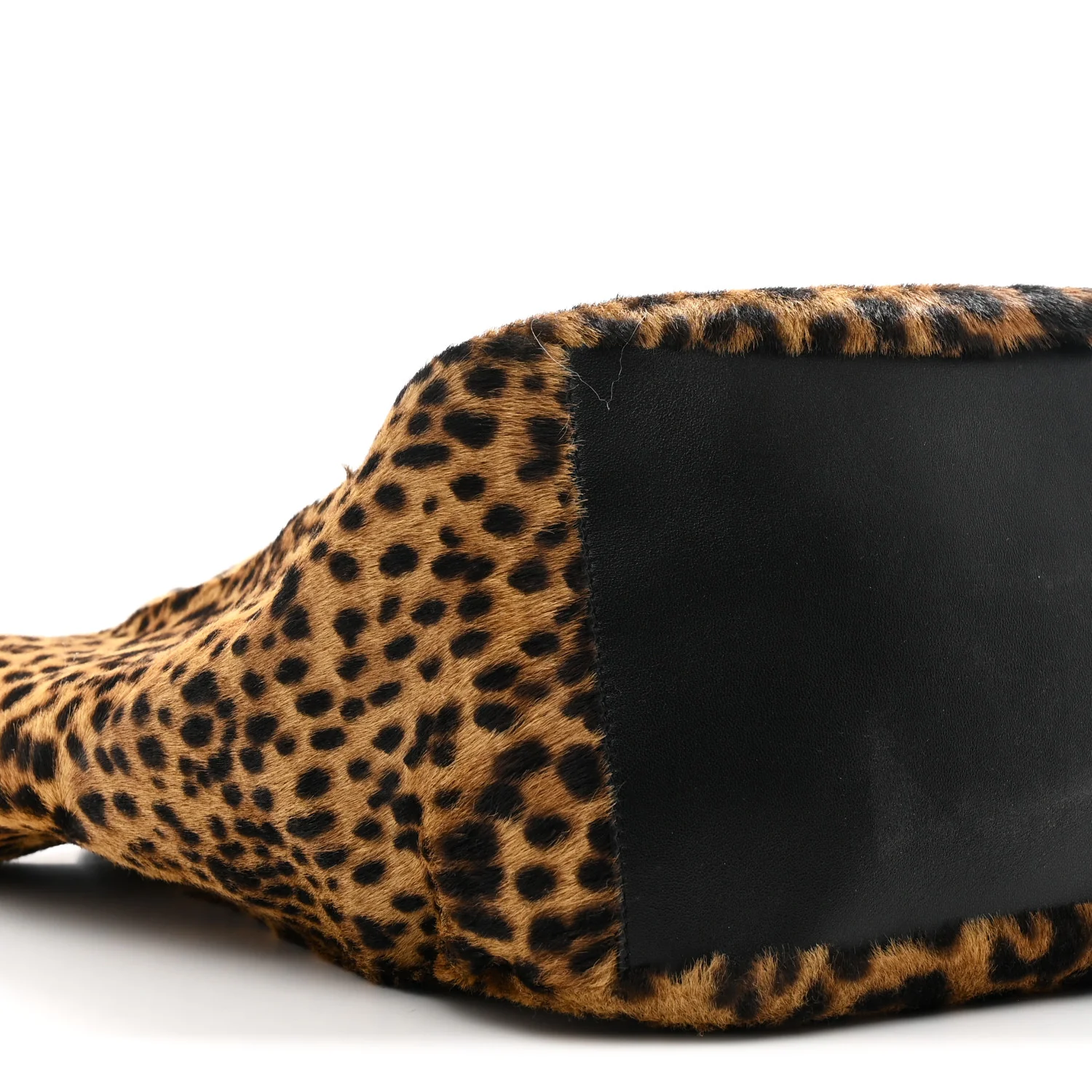 Pony Hair Nappa Leopard Print Le 5 A 7 Bea Tote Earth Black - Image 9