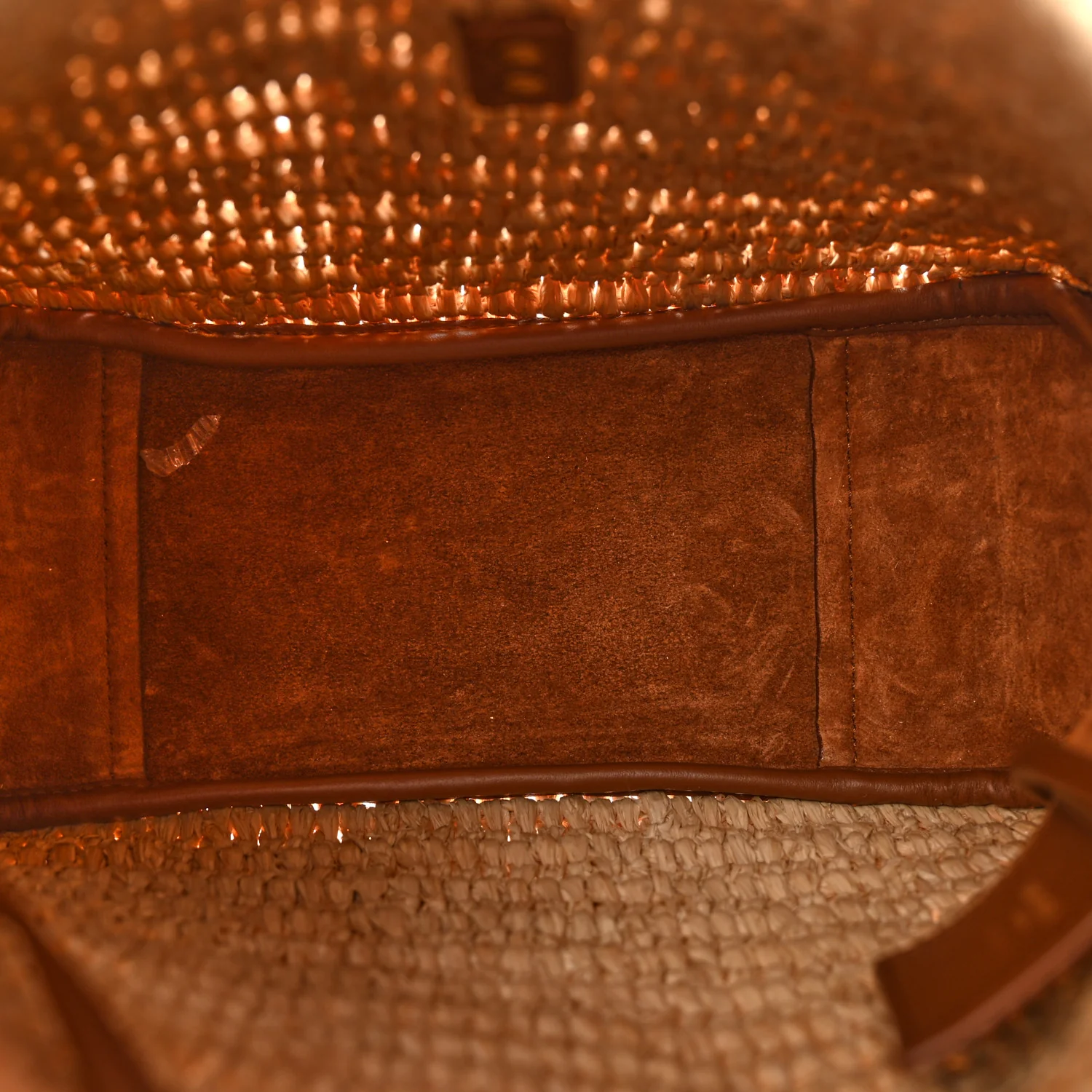 Raffia Calfskin Le 5 A 7 Small Hobo Natural Brick - Image 5