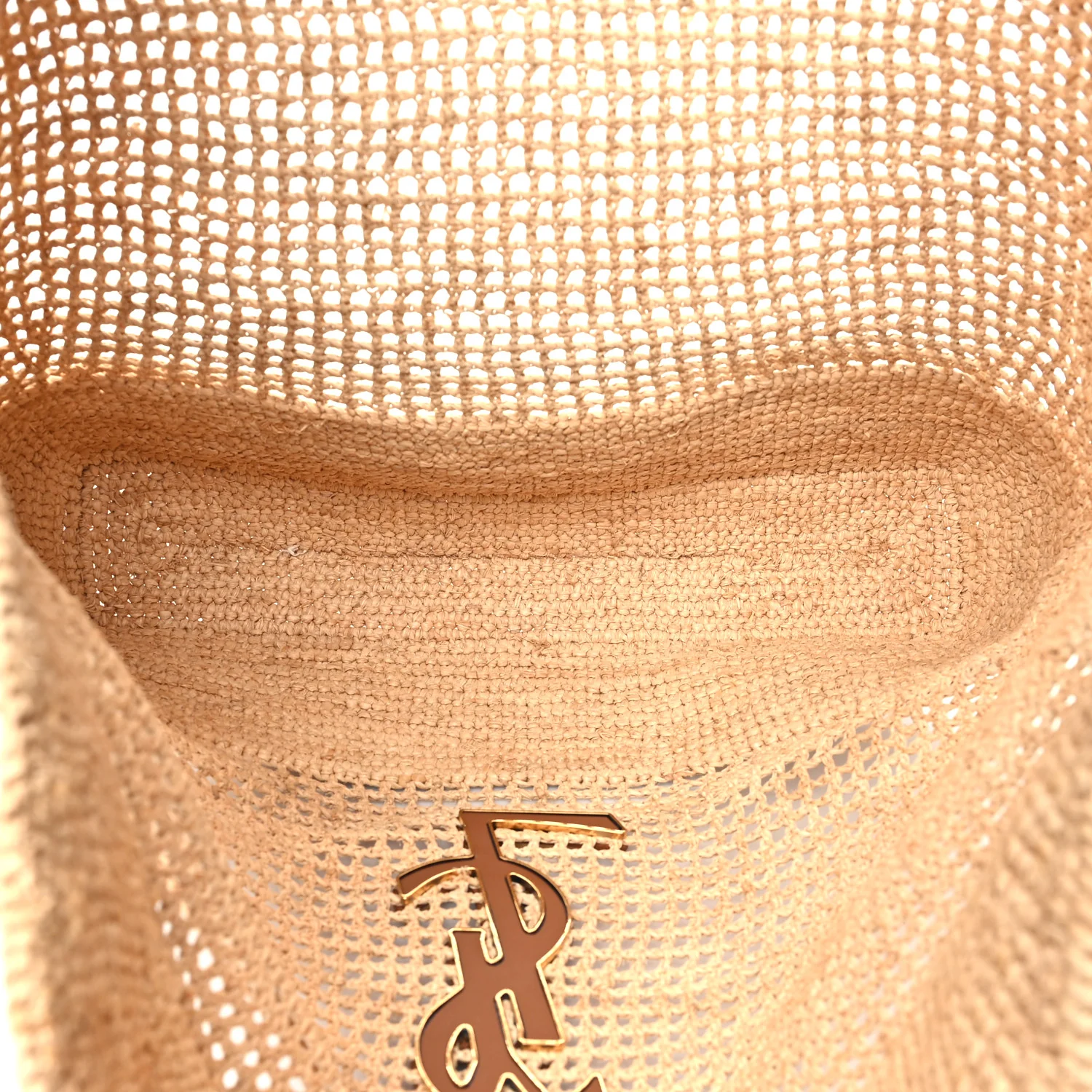Raffia Icare Shopping Tote Natural - Image 6