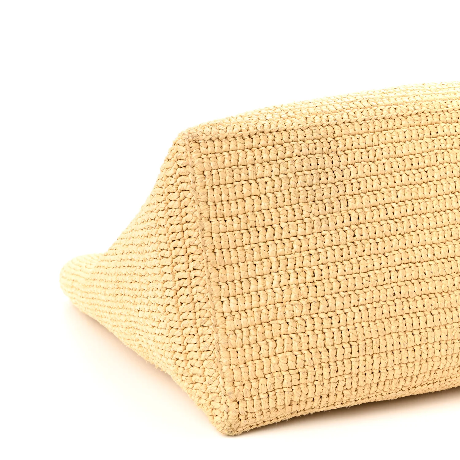 Raffia Logo Tote Naturel - Image 14