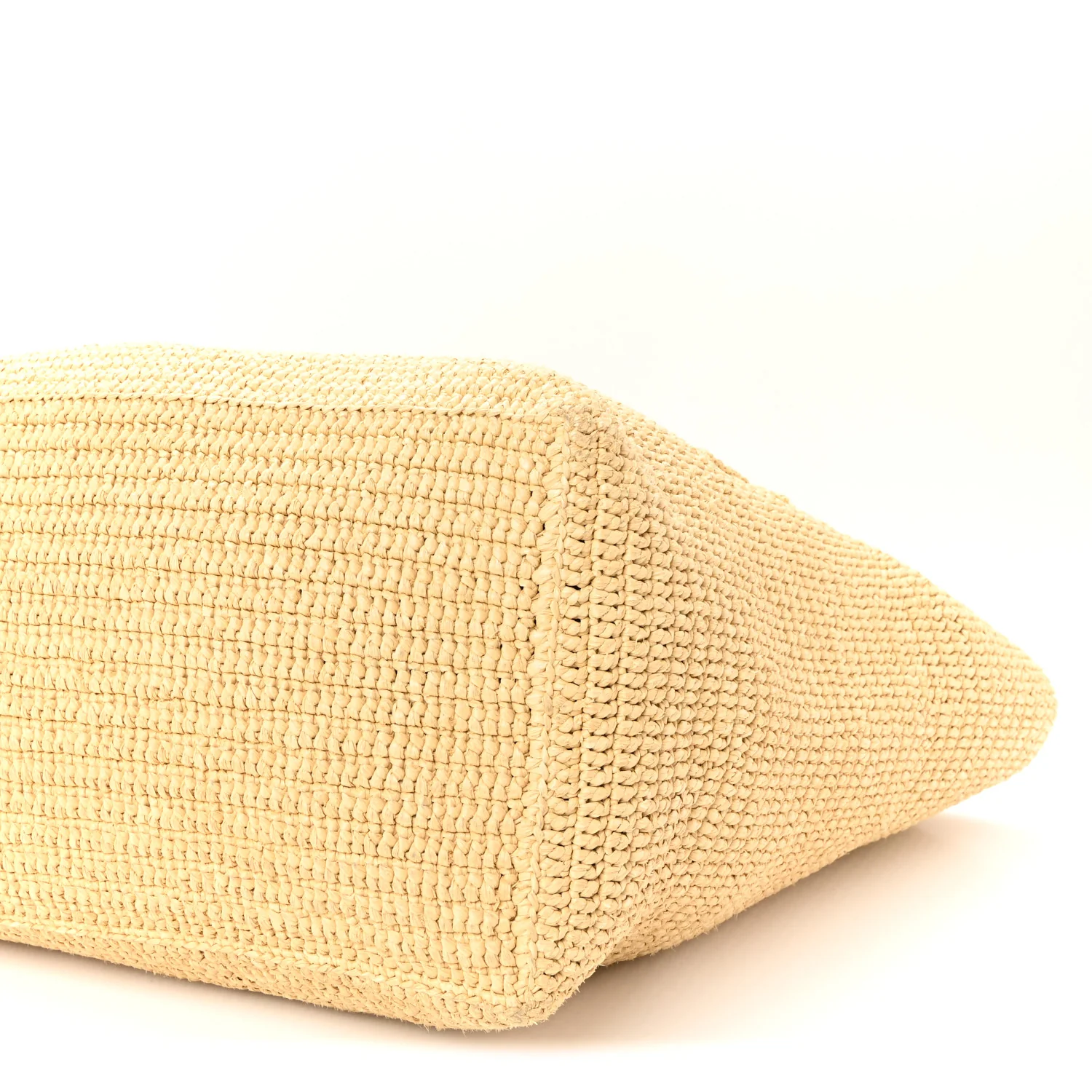 Raffia Logo Tote Naturel - Image 16