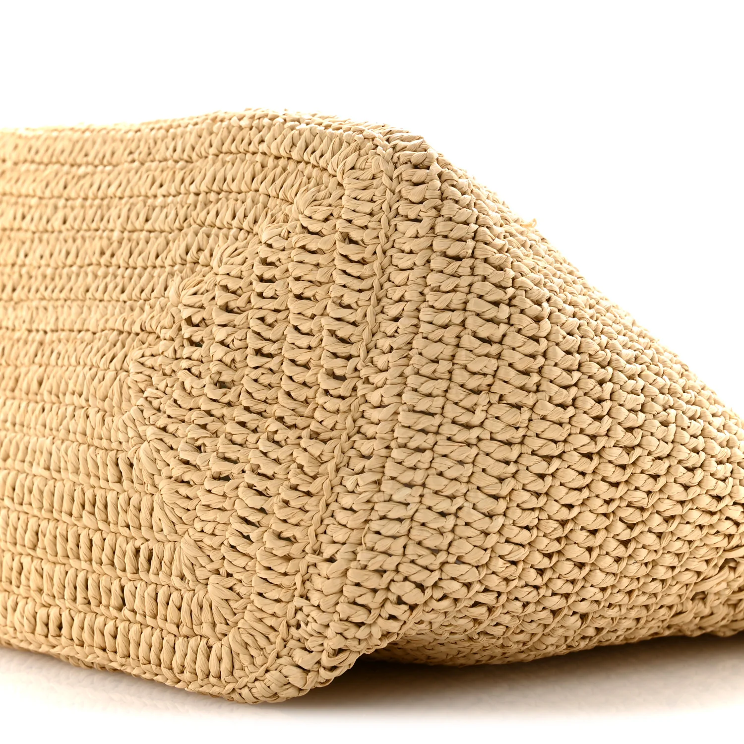 Raffia Monogram Hobo Naturale - Image 10