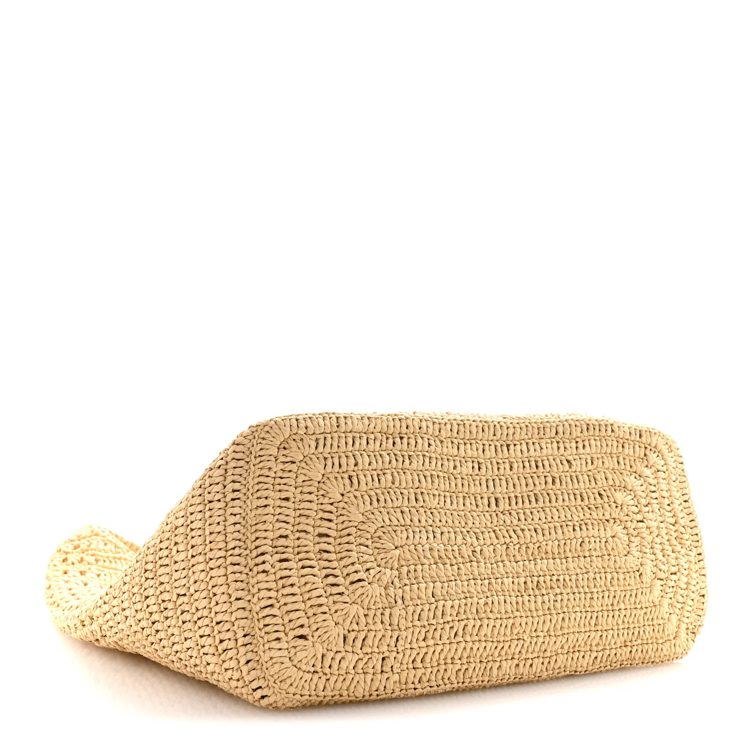 Raffia Monogram Hobo Naturale - Image 4