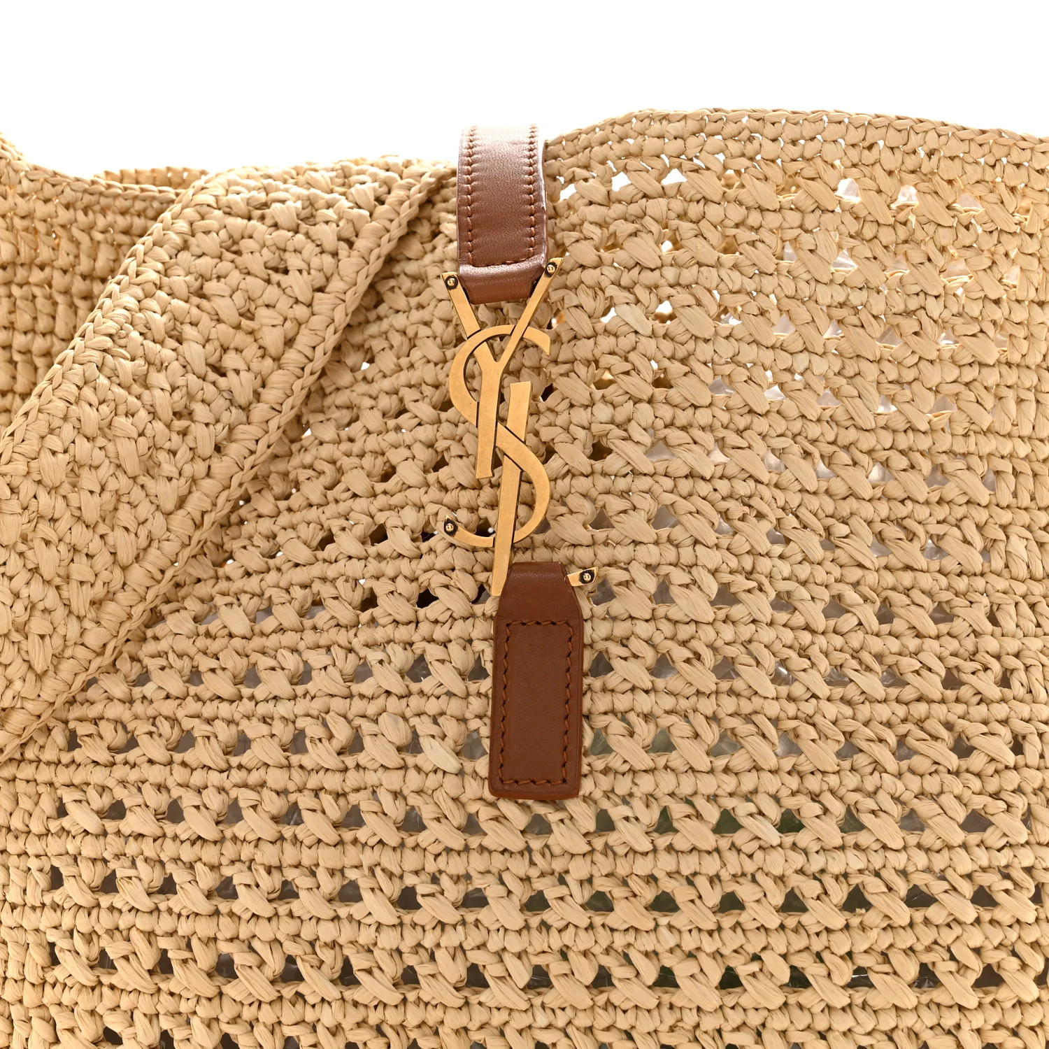 Raffia Monogram Hobo Naturale - Image 8