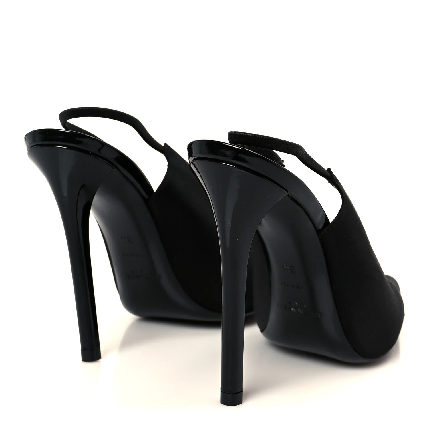 Raso Regale Raven 110 Slingback Pumps 38 Black - Image 5