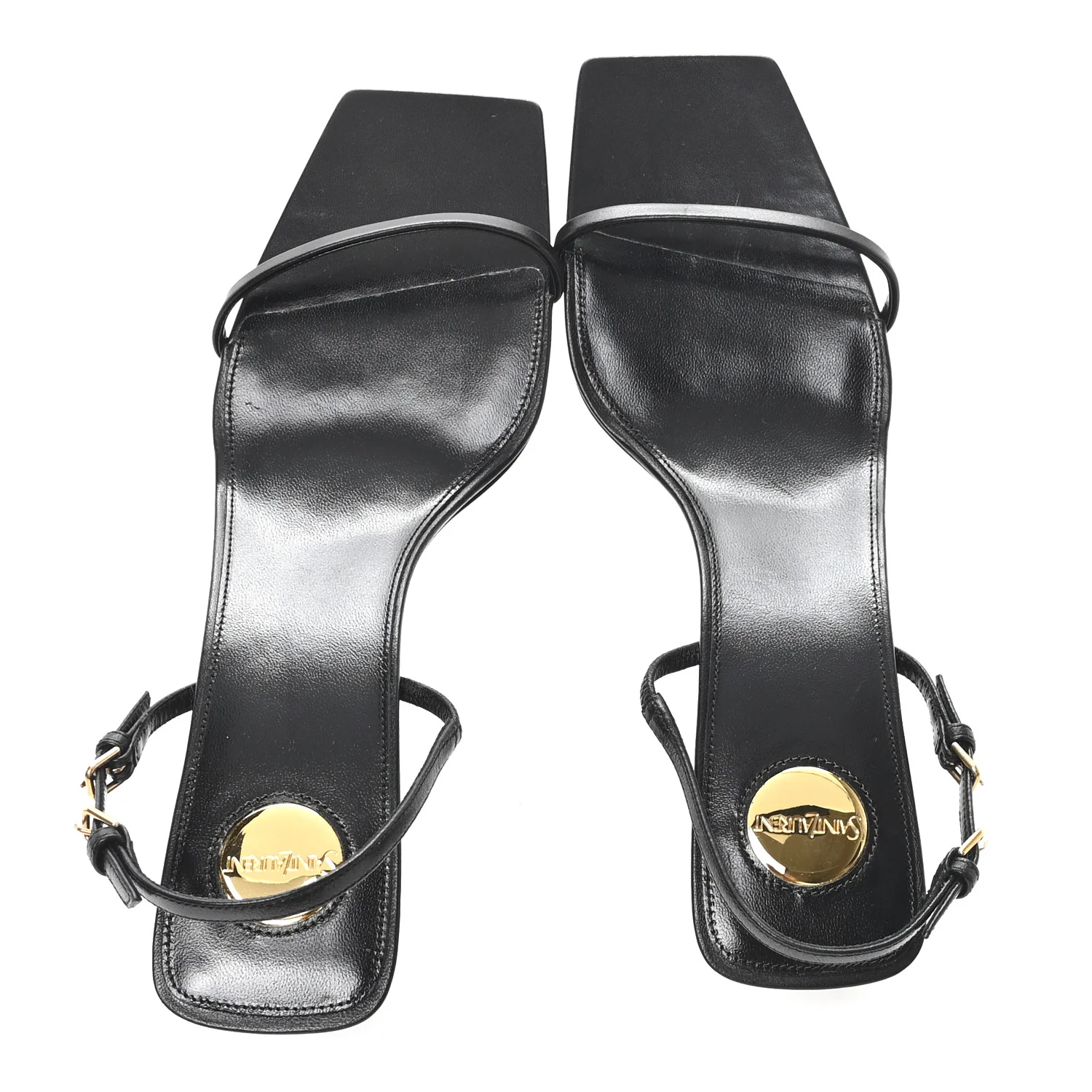 Satin Slingback Jaspe 55 Sandals  41 Black - Image 2