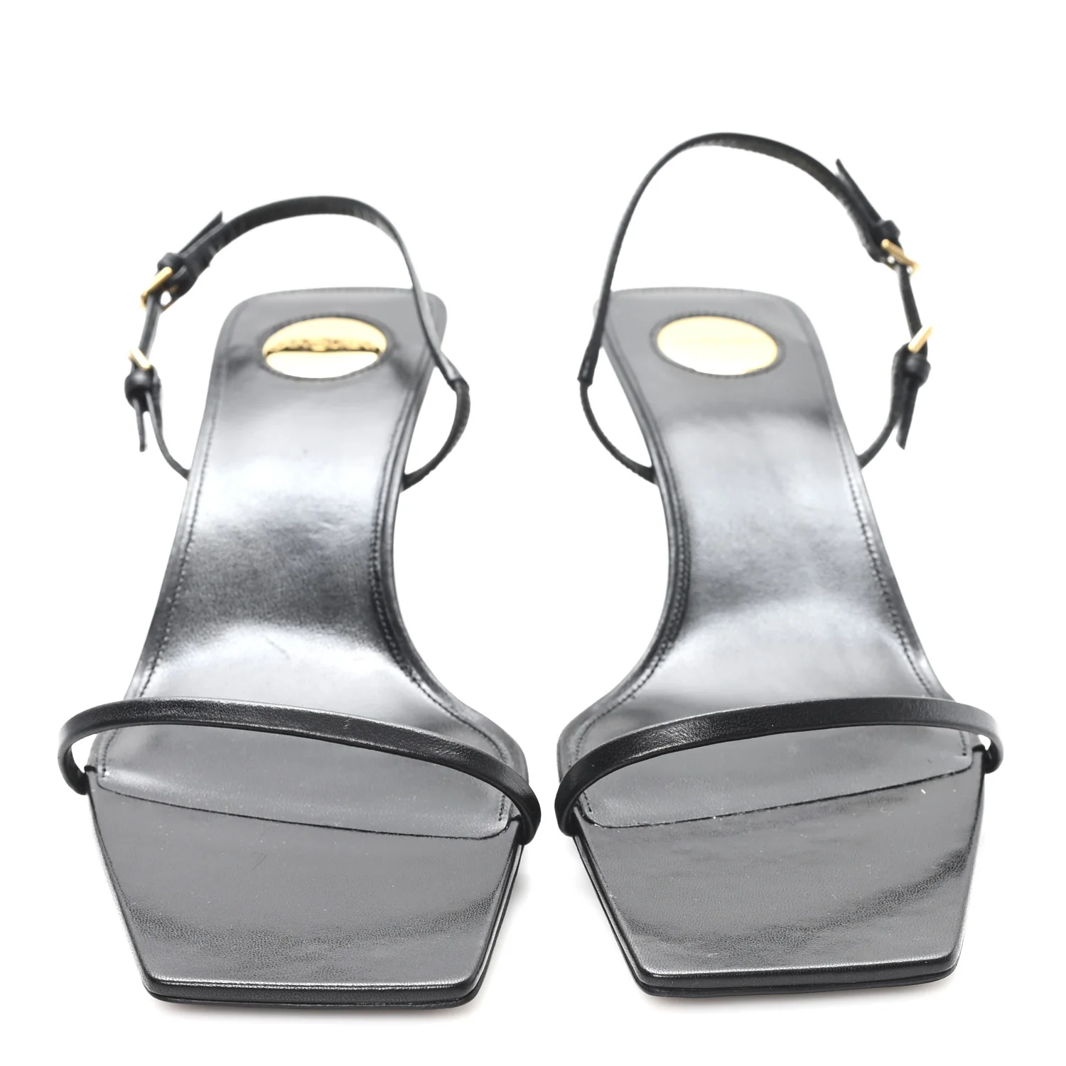 Satin Slingback Jaspe 55 Sandals  41 Black - Image 3