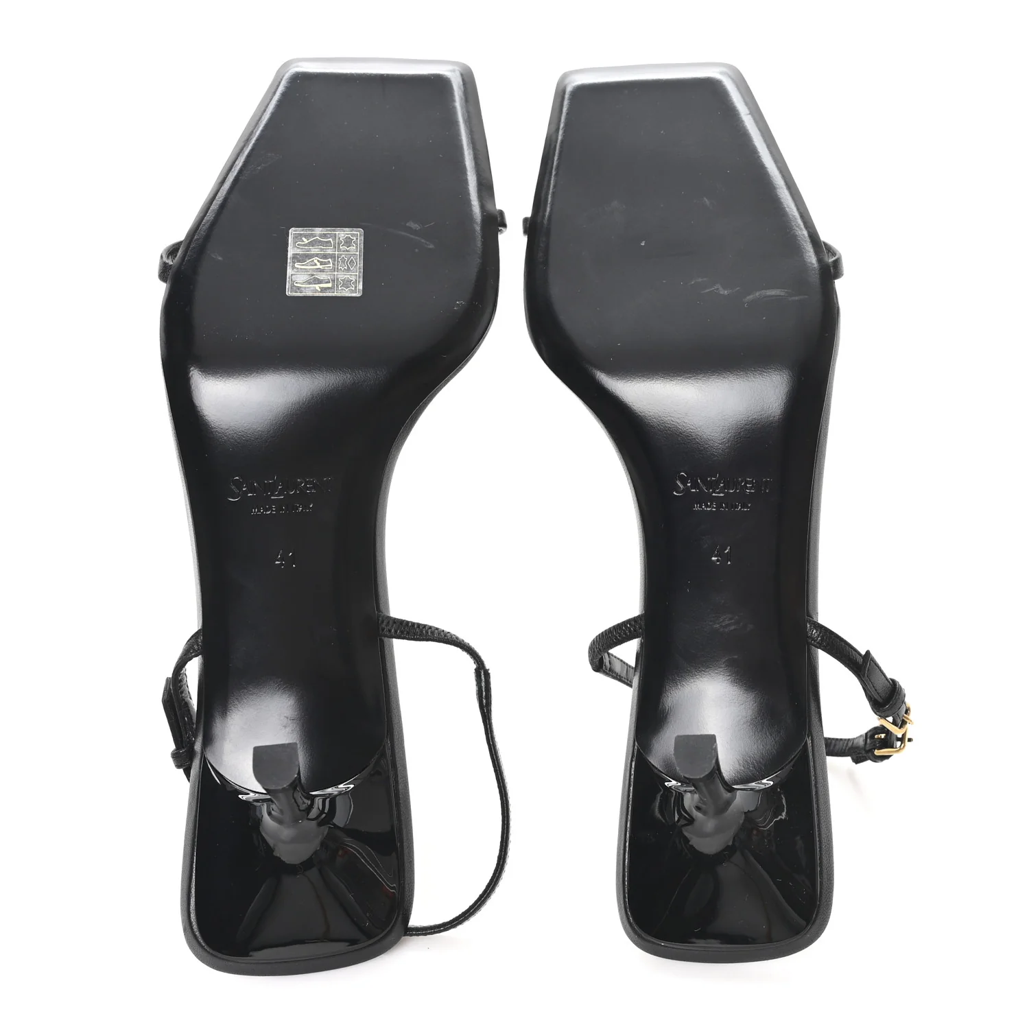 Satin Slingback Jaspe 55 Sandals  41 Black - Image 6