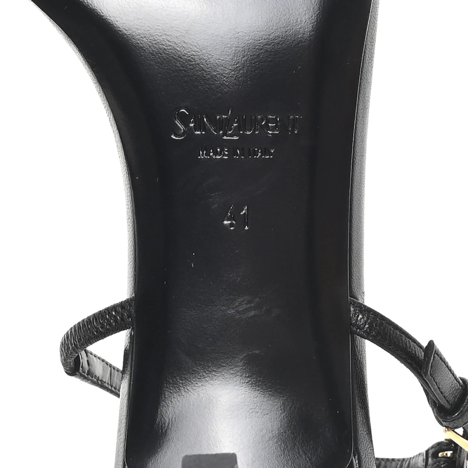 Satin Slingback Jaspe 55 Sandals  41 Black - Image 7