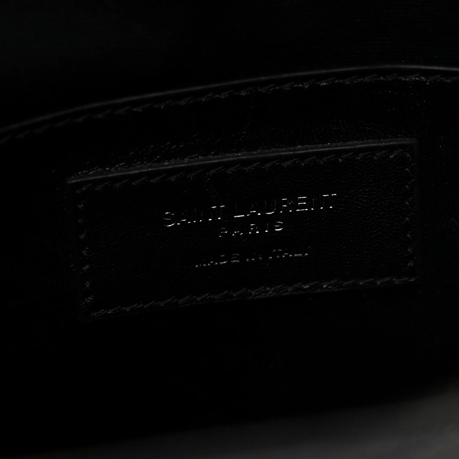 Sheepskin Matelasse Chevron Monogram Large College Satchel Black - Image 12