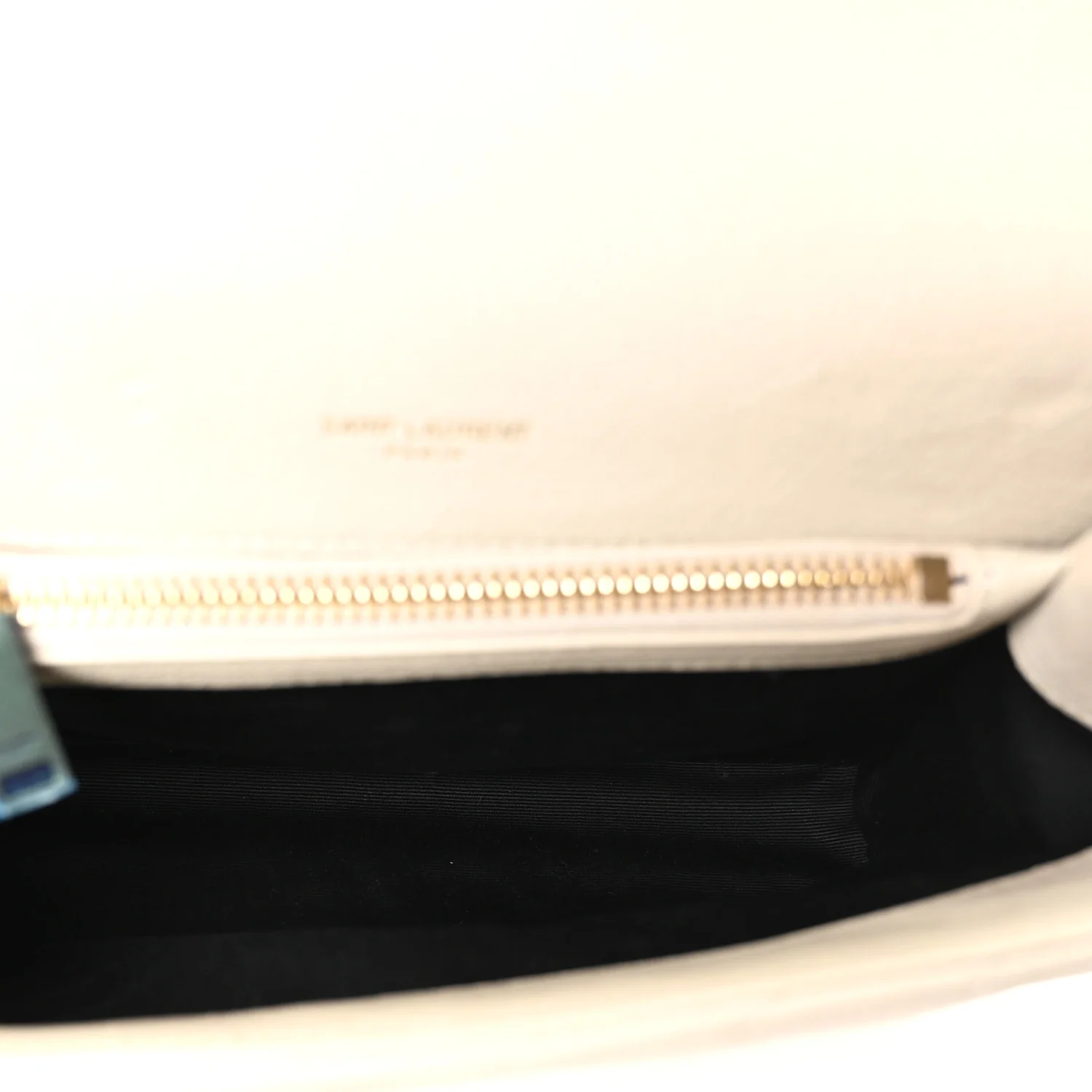 Sheepskin Matelasse Chevron Monogram Medium College Bag Crema Soft - Image 5