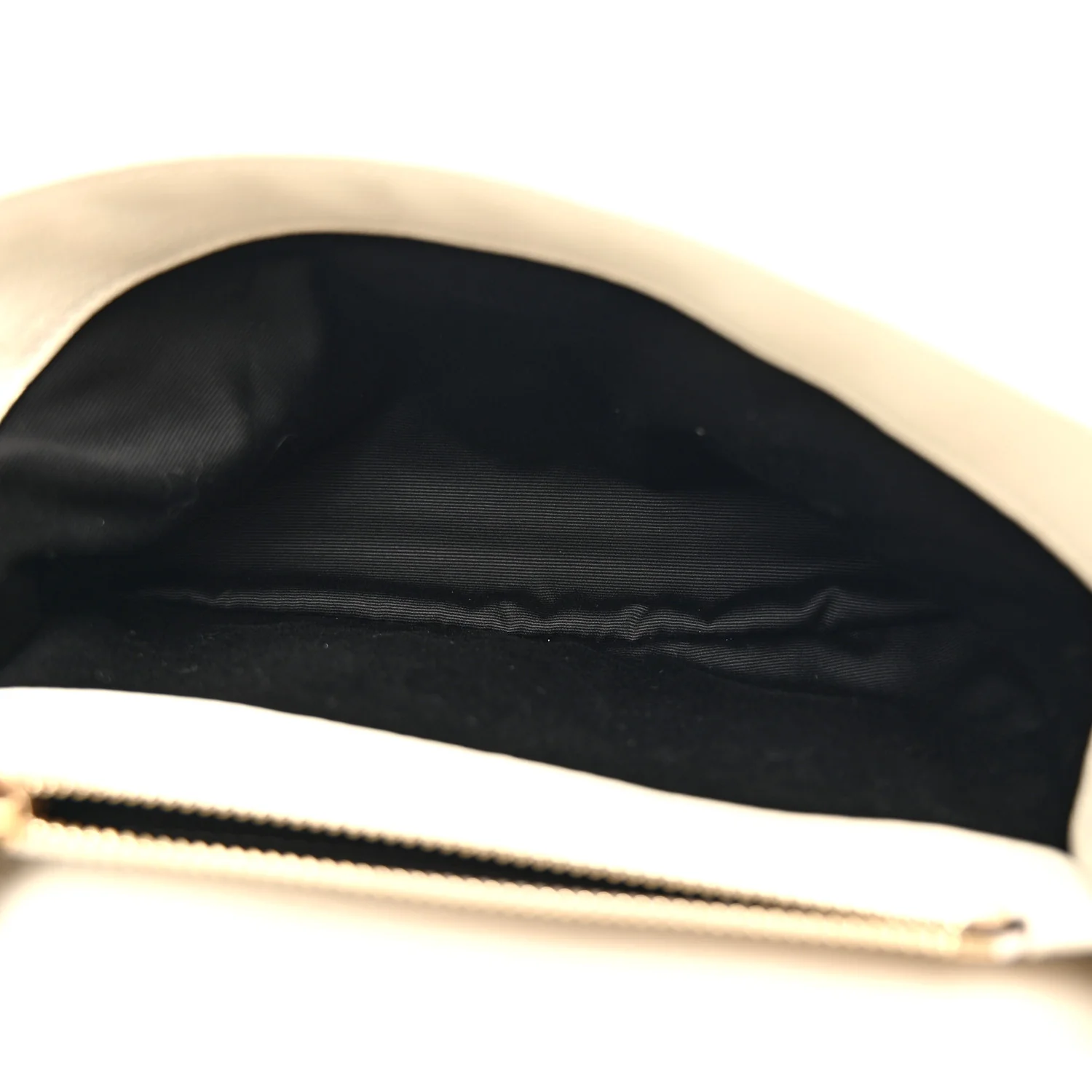 Sheepskin Matelasse Chevron Monogram Medium College Bag Crema Soft - Image 5