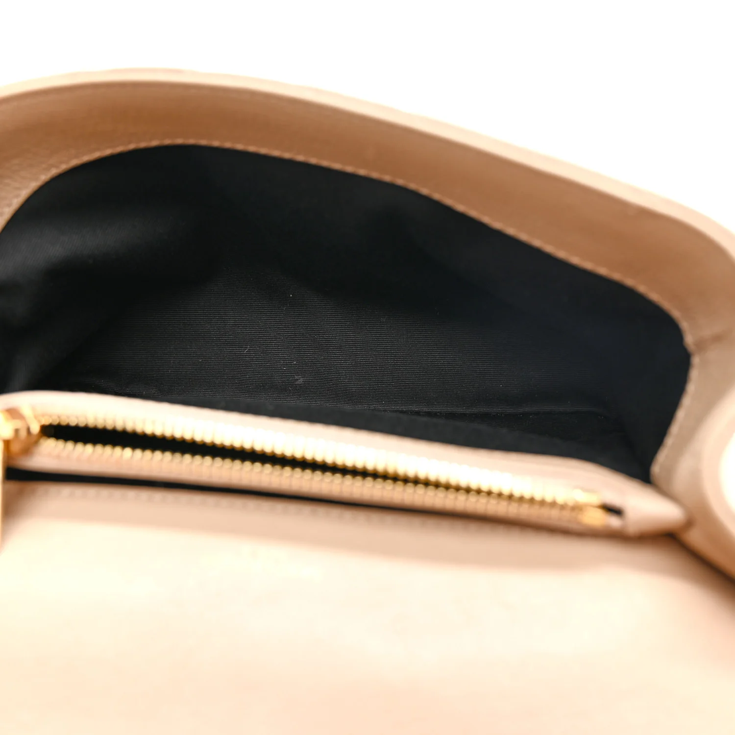 Sheepskin Matelasse Chevron Monogram Medium College Bag Dark Beige - Image 5
