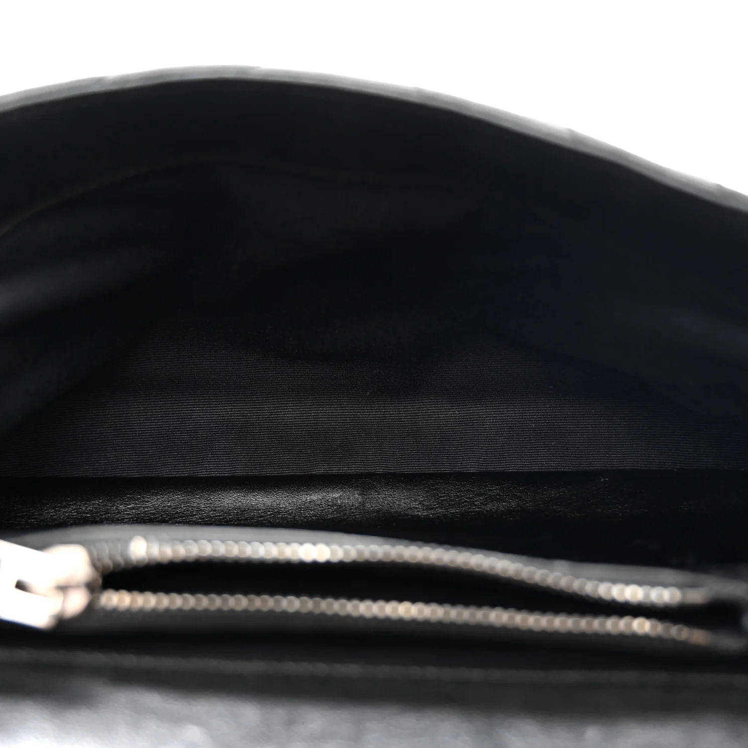 Sheepskin Matelasse Chevron Monogram Medium College Bag Light Coal - Image 5